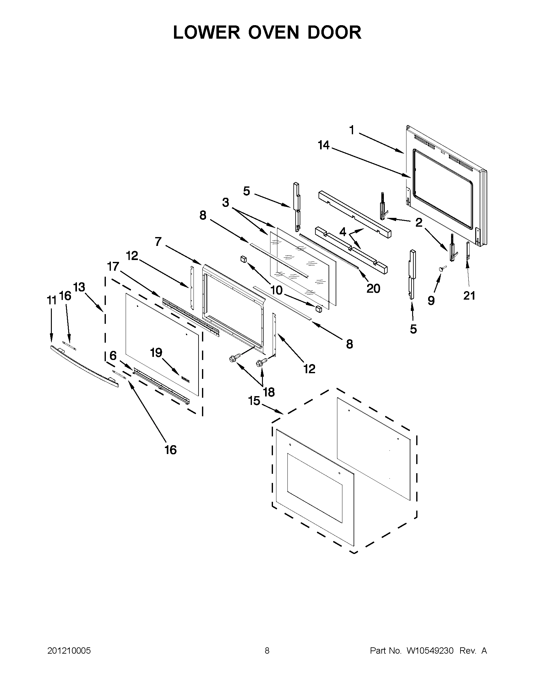 04 - LOWER OVEN DOOR