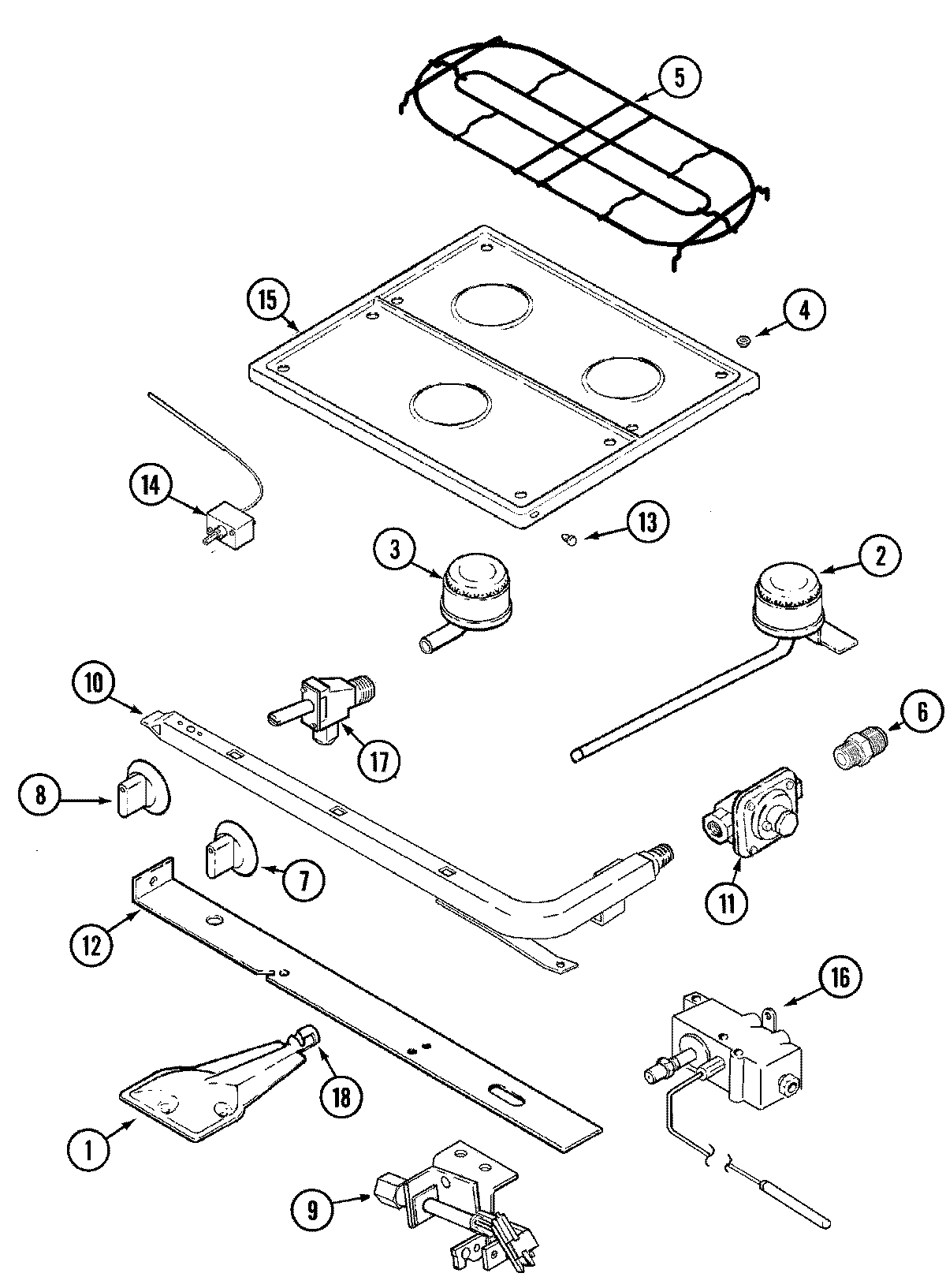 02 - TOP & GAS CONTROLS (BDB, BDT)