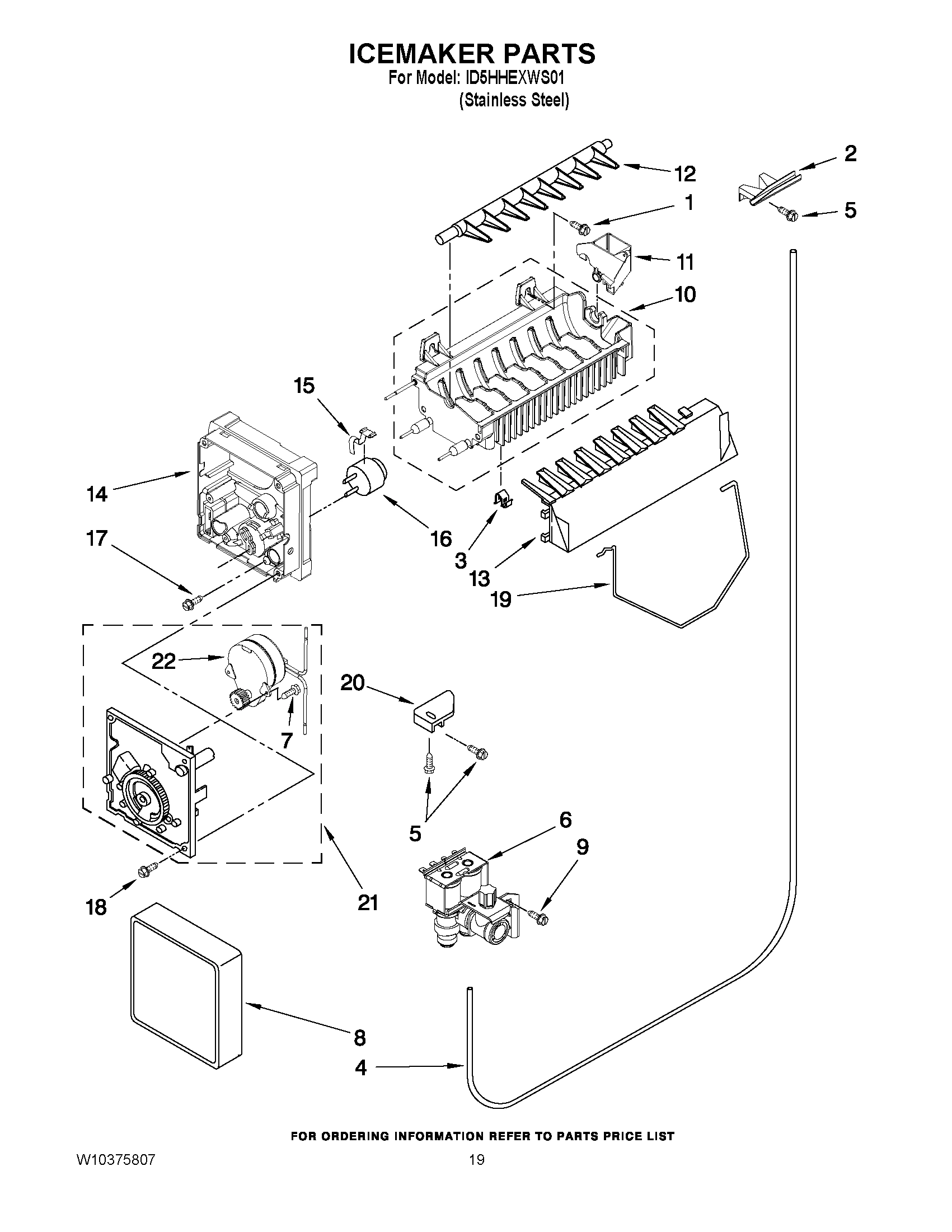 12 - ICEMAKER PARTS