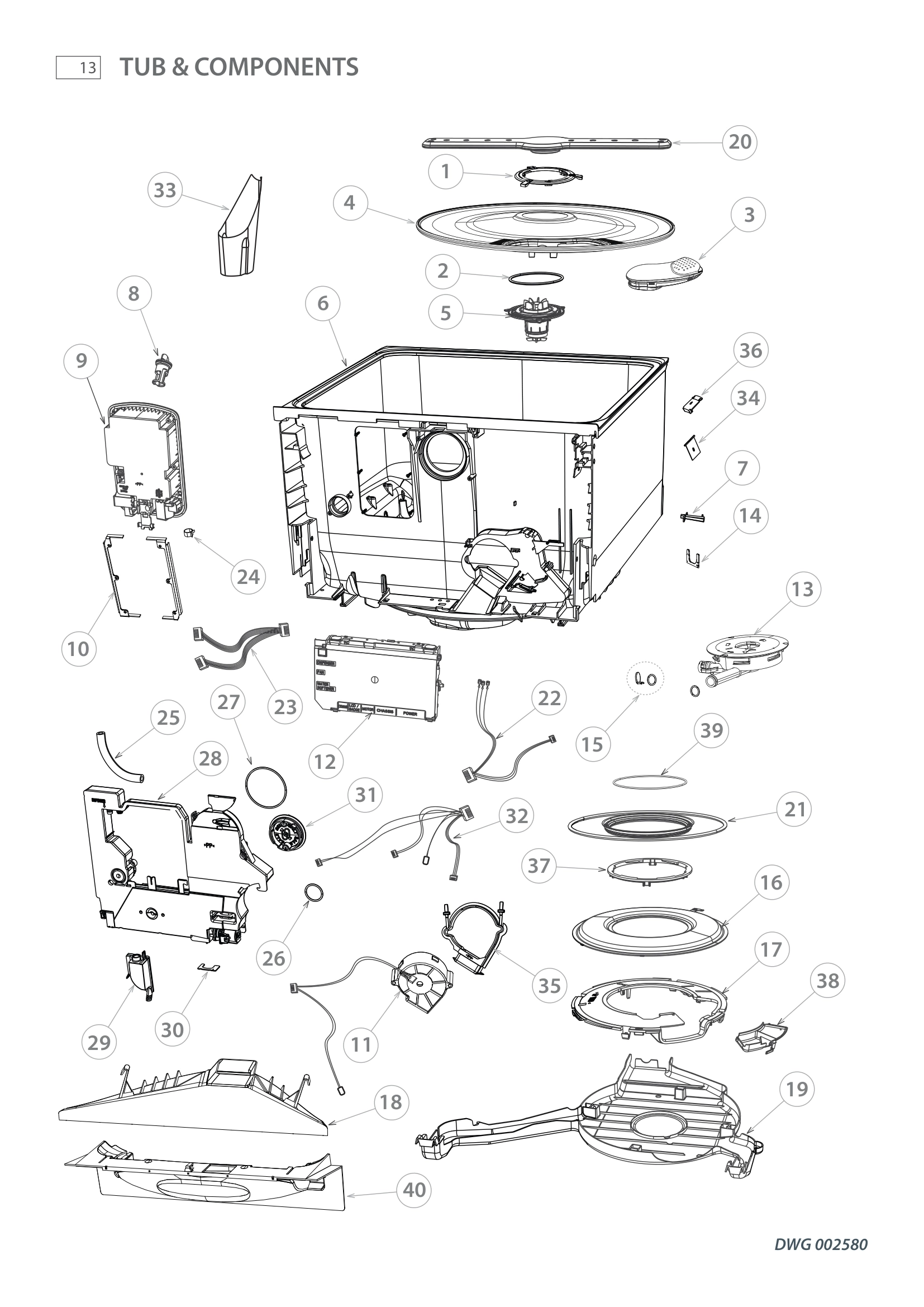 TUB & COMPONENTS