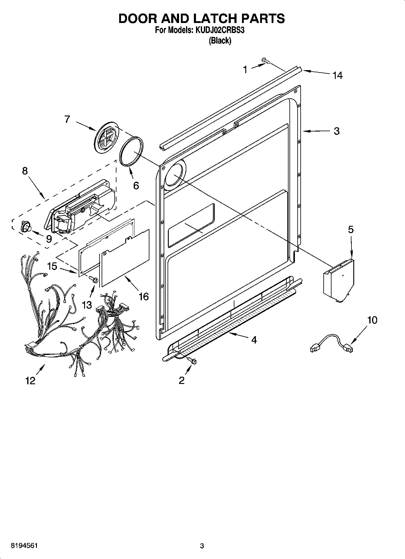 03 - DOOR AND LATCH PARTS