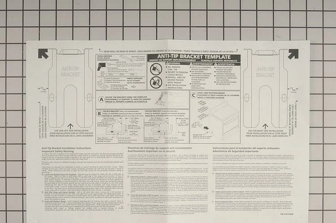 316112500 Frigidaire Oven Template