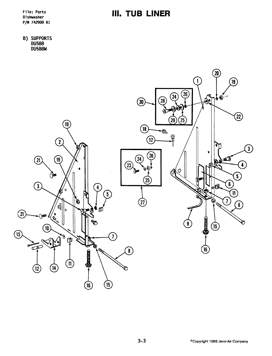 11 - TUB SUPPORT