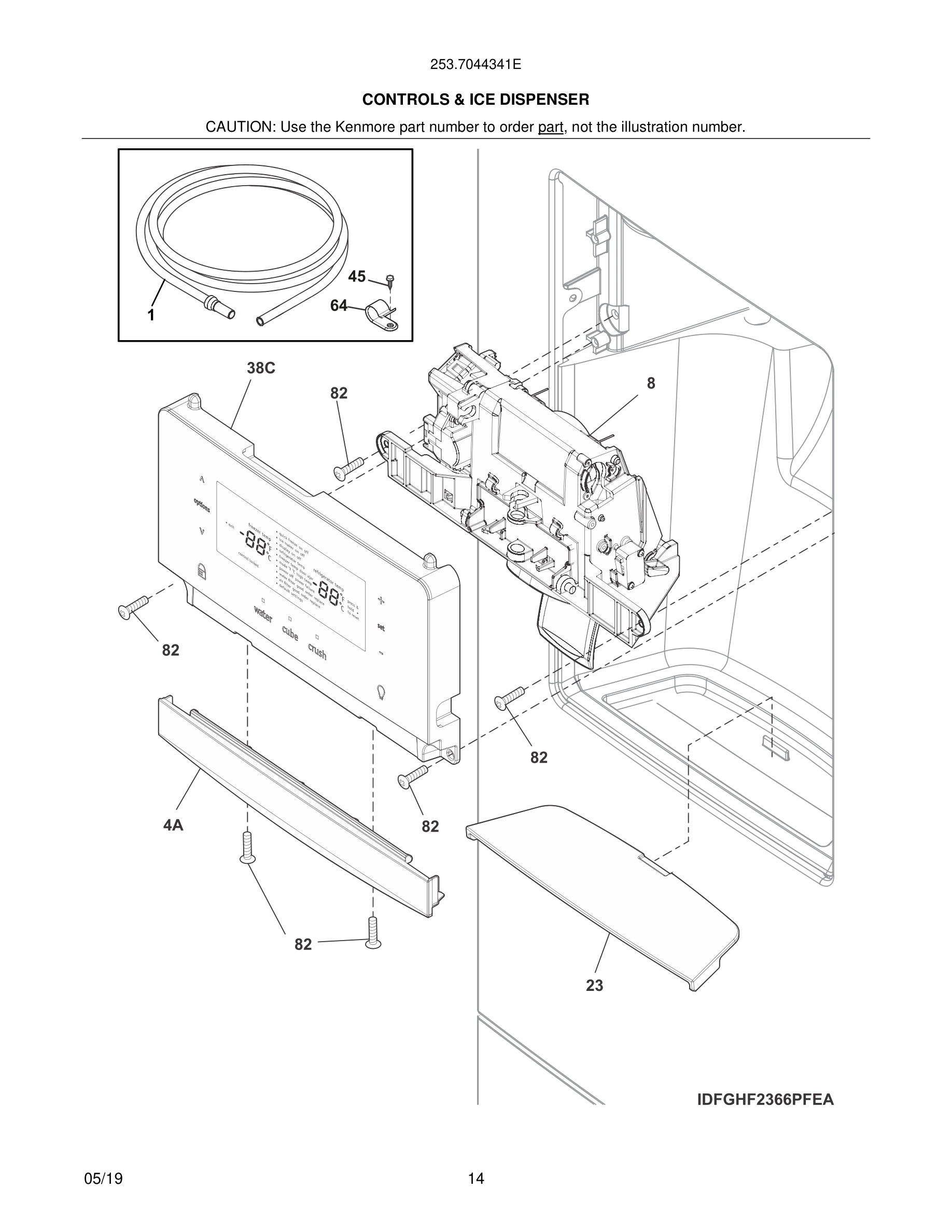 15 - CONTROLS & ICE DISPENSER