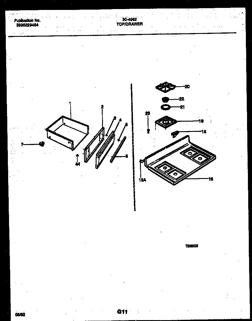 06 - COOKTOP AND DRAWER PARTS