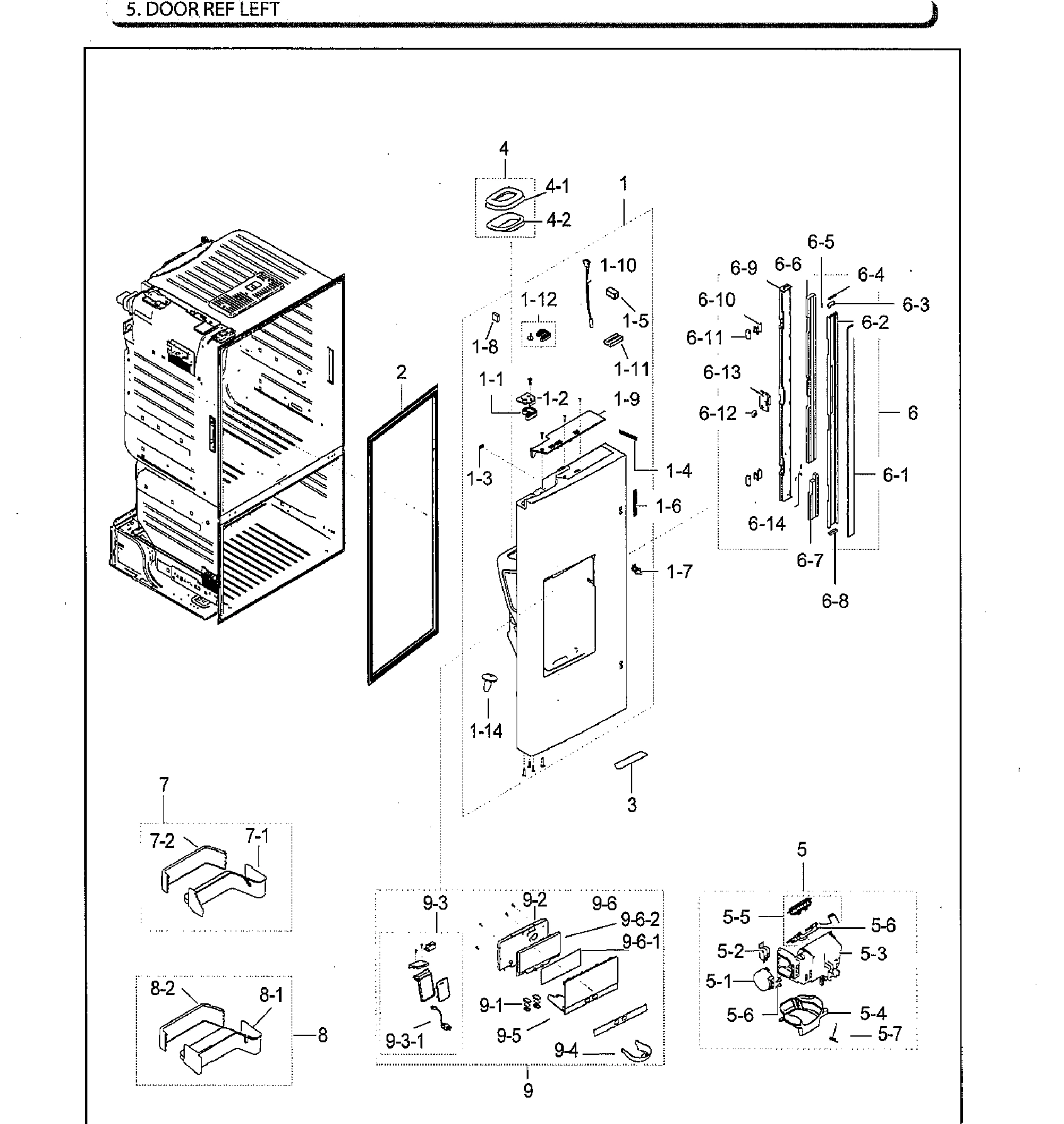 FRIDGE DOOR LT