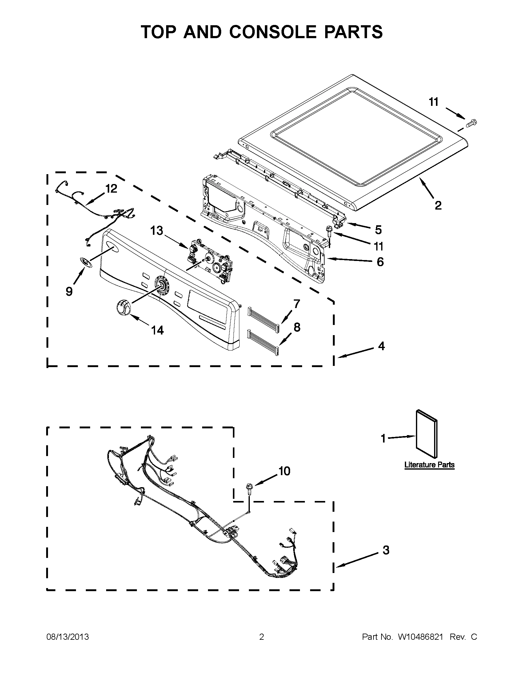 01 - TOP AND CONSOLE PARTS
