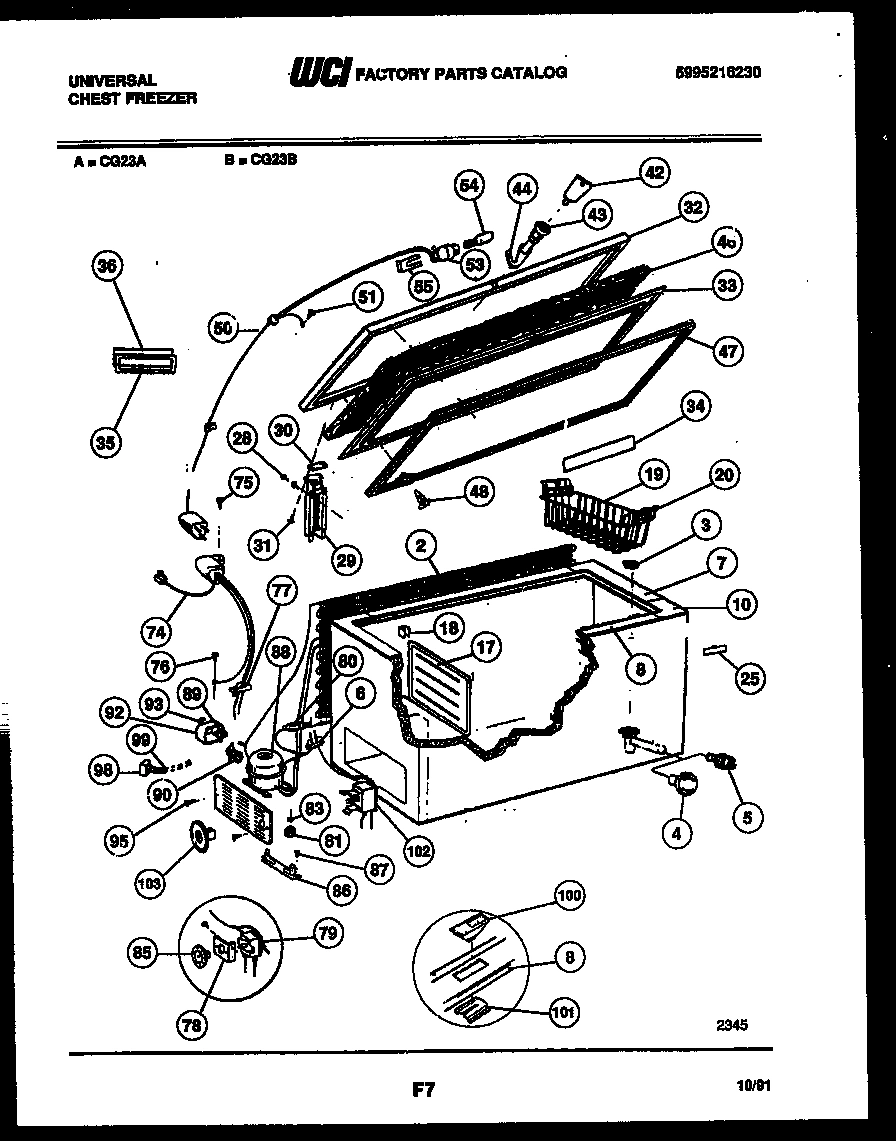 02 - CHEST FREEZER PARTS