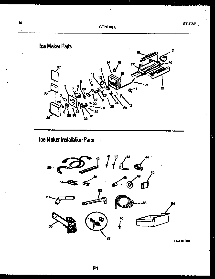 09 - ICE MAKER AND INSTALLATION PARTS