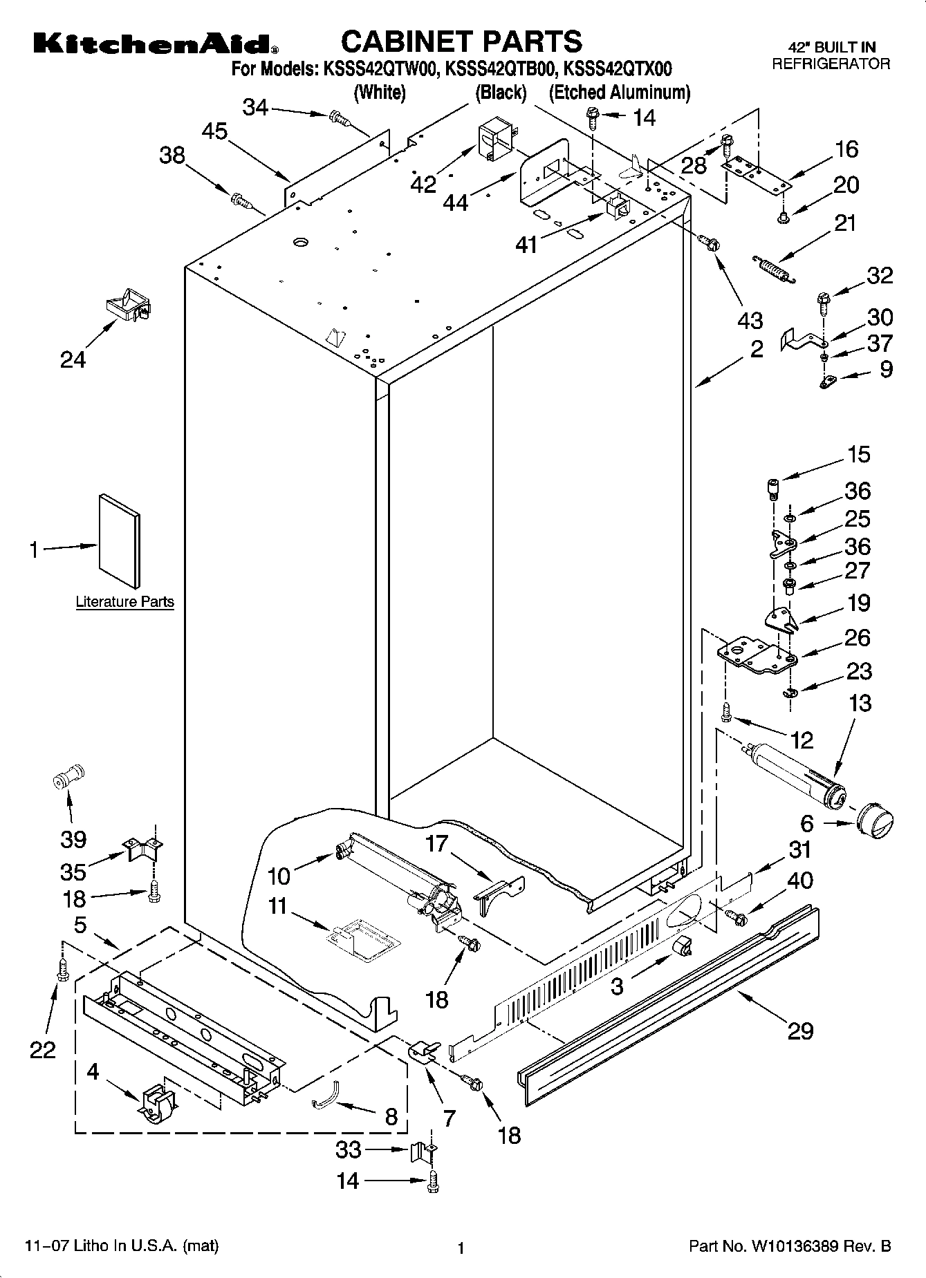 01 - CABINET PARTS
