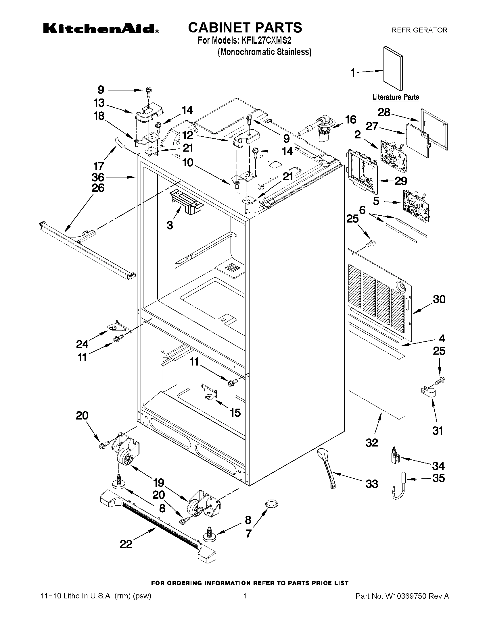 01 - CABINET PARTS