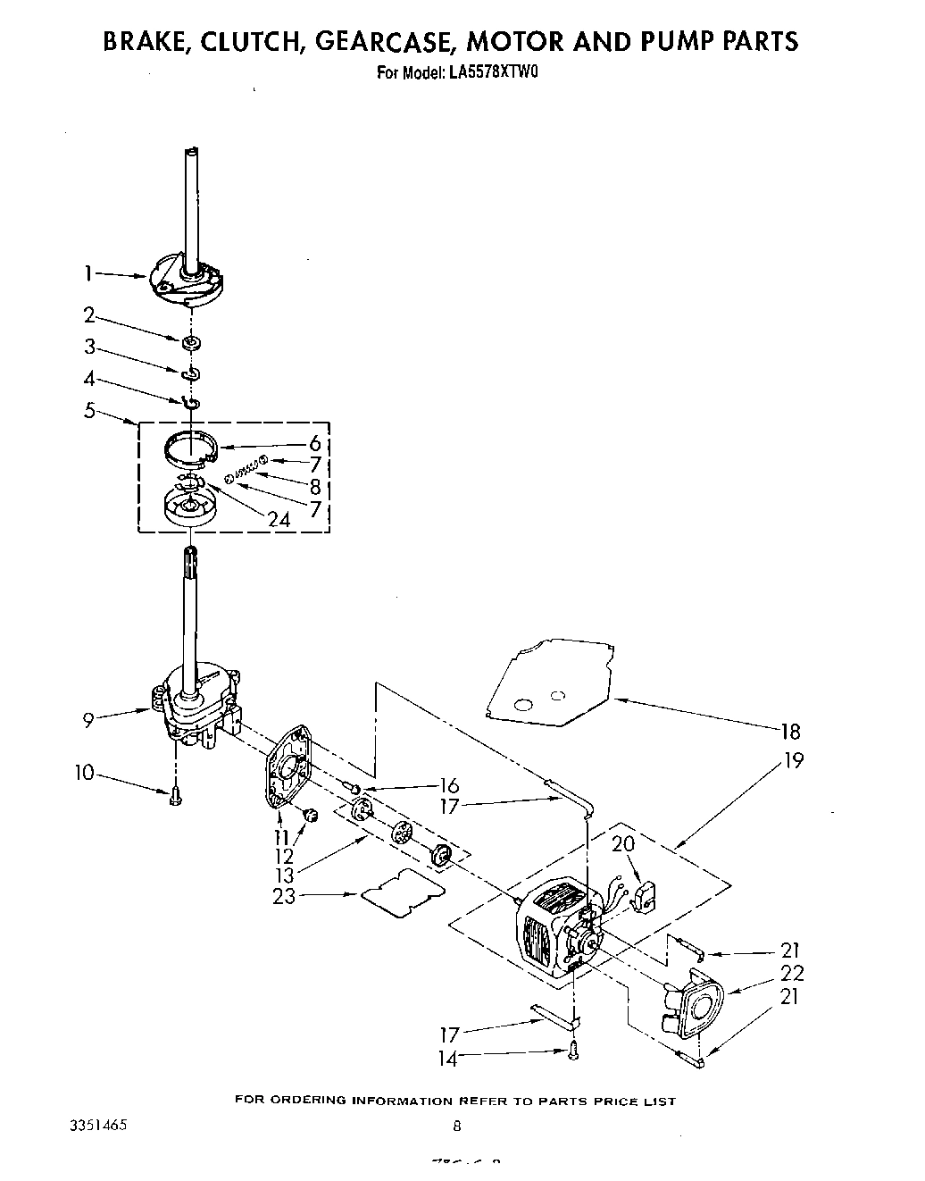 06 - BRAKE, CLUTCH, GEARCASE, MOTOR AND PUMP