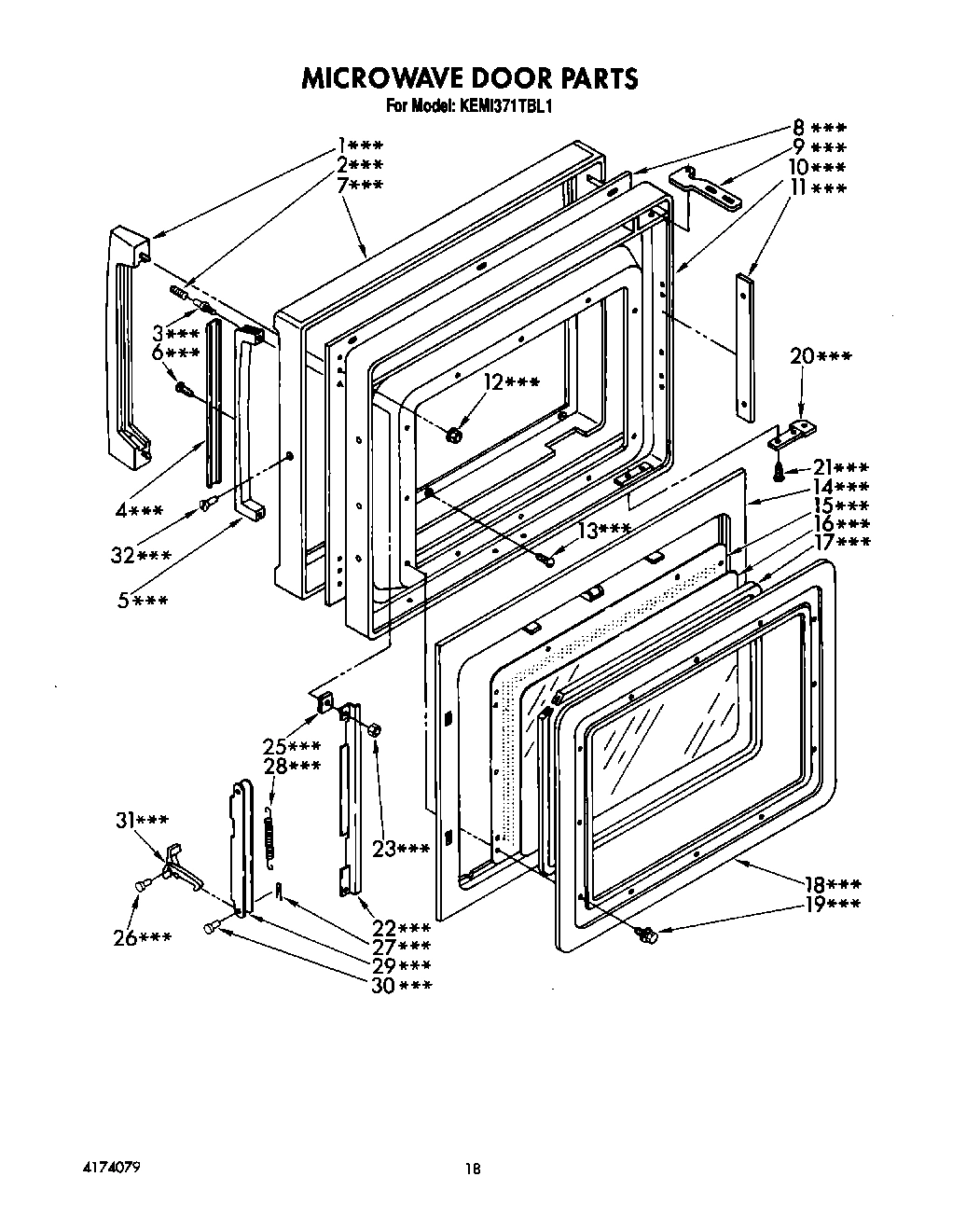 13 - MICROWAVE DOOR