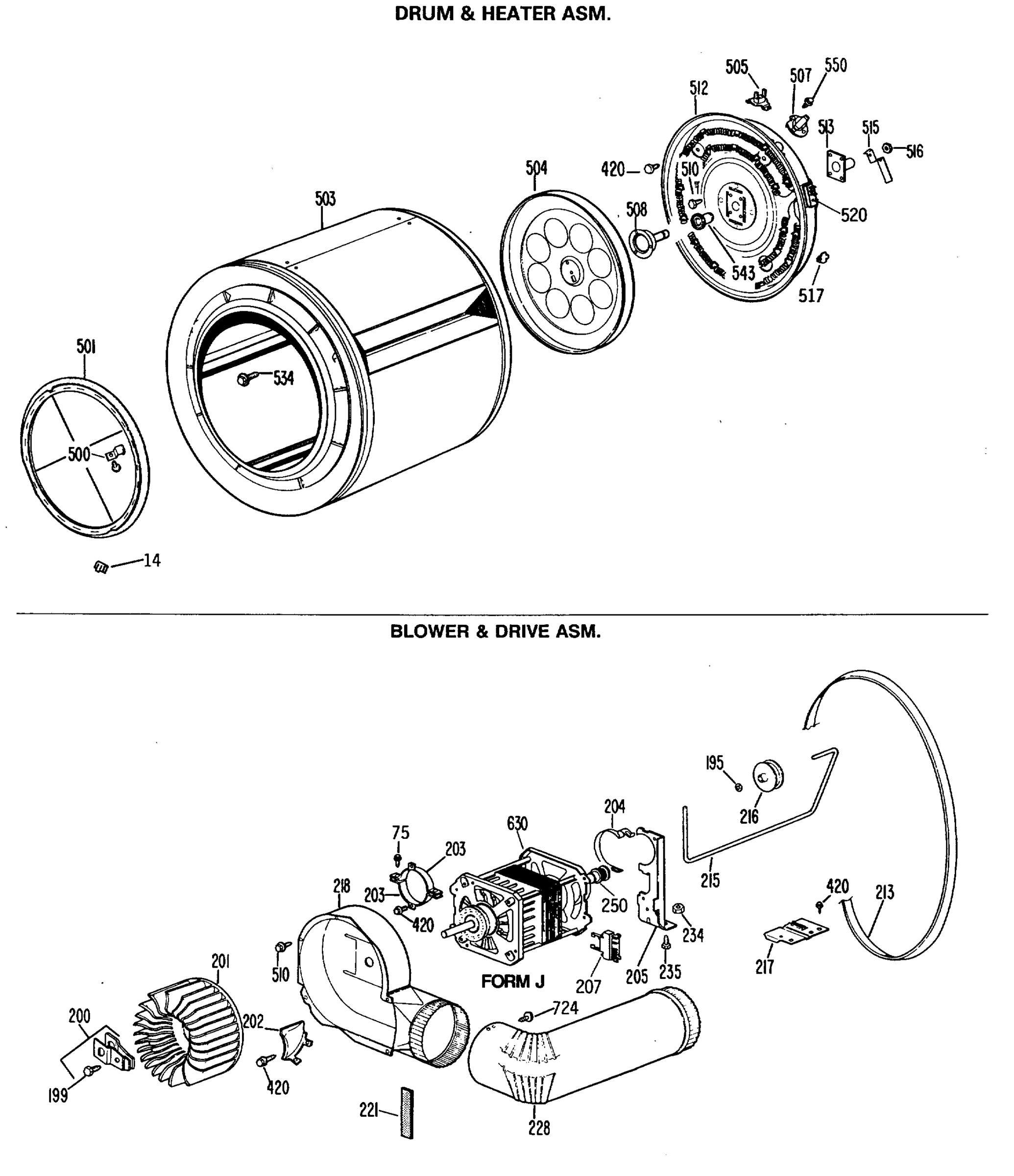 DRUM & HEATER ASM.