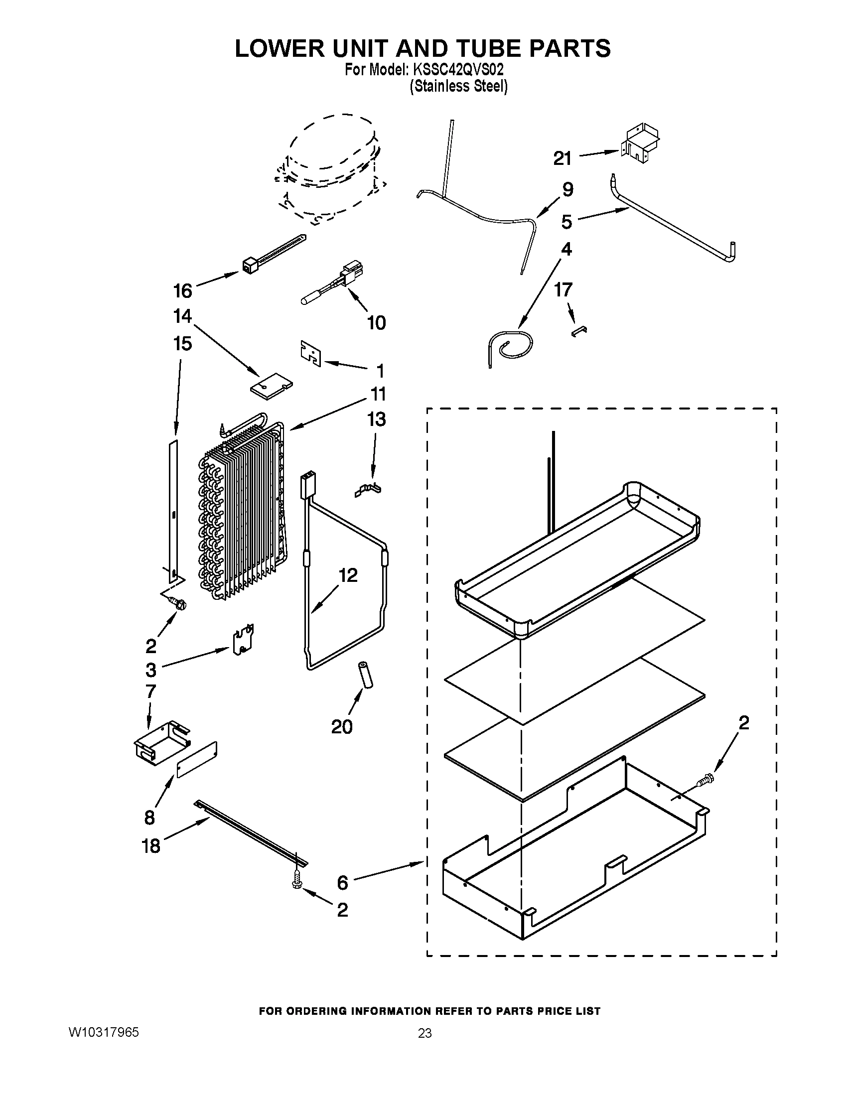 14 - LOWER UNIT AND TUBE PARTS