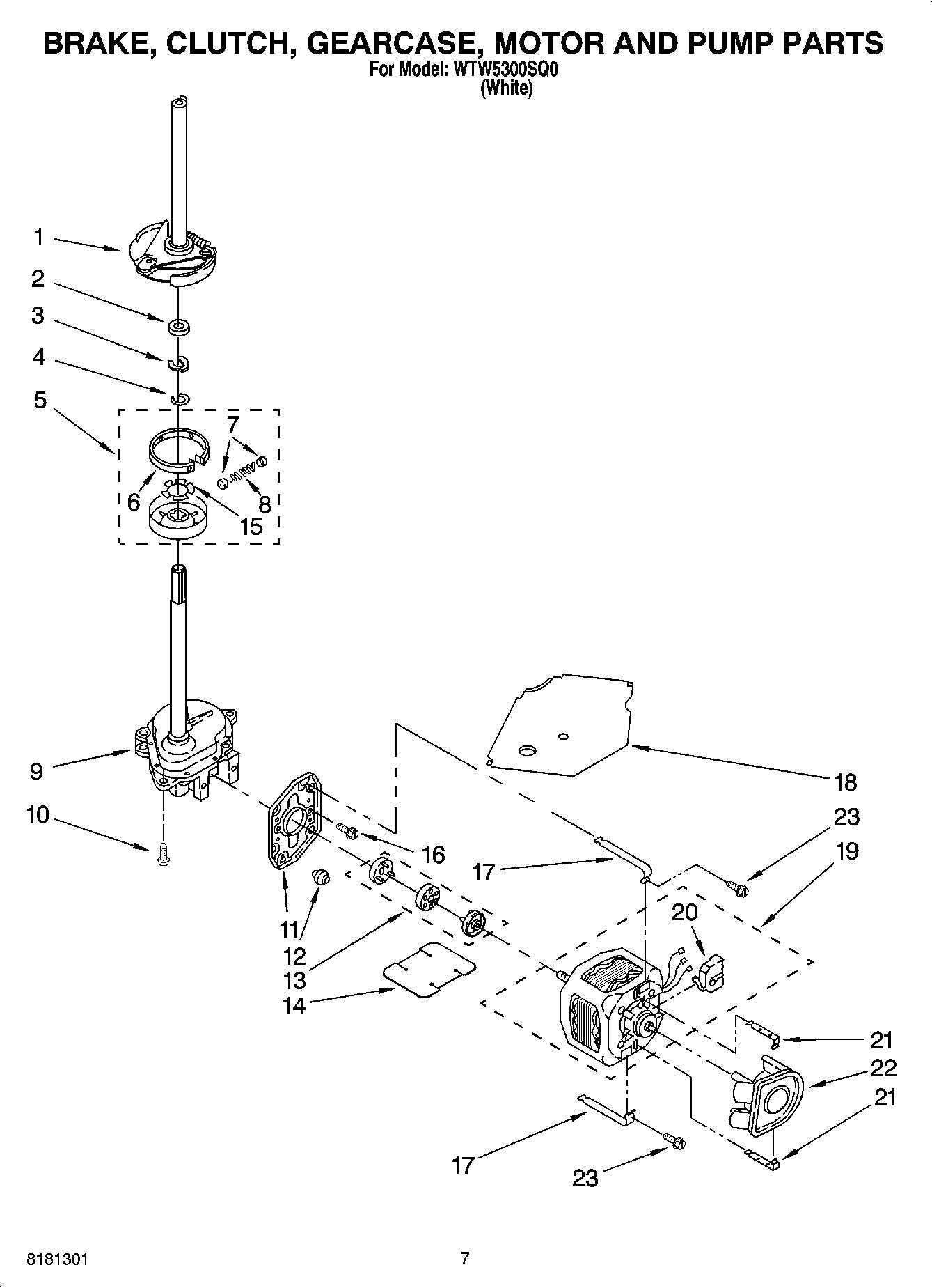 04 - BRAKE, CLUTCH, GEARCASE, MOTOR AND PUMP PARTS