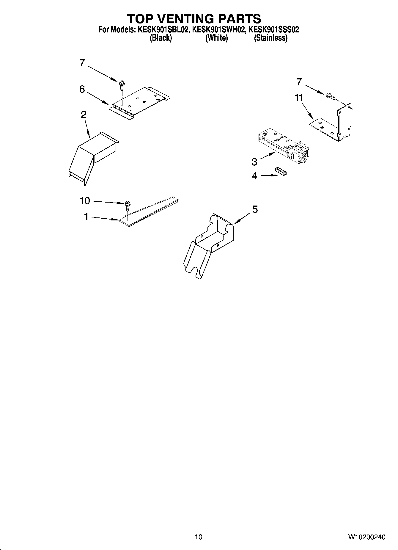 07 - TOP VENTING PARTS, OPTIONAL PARTS