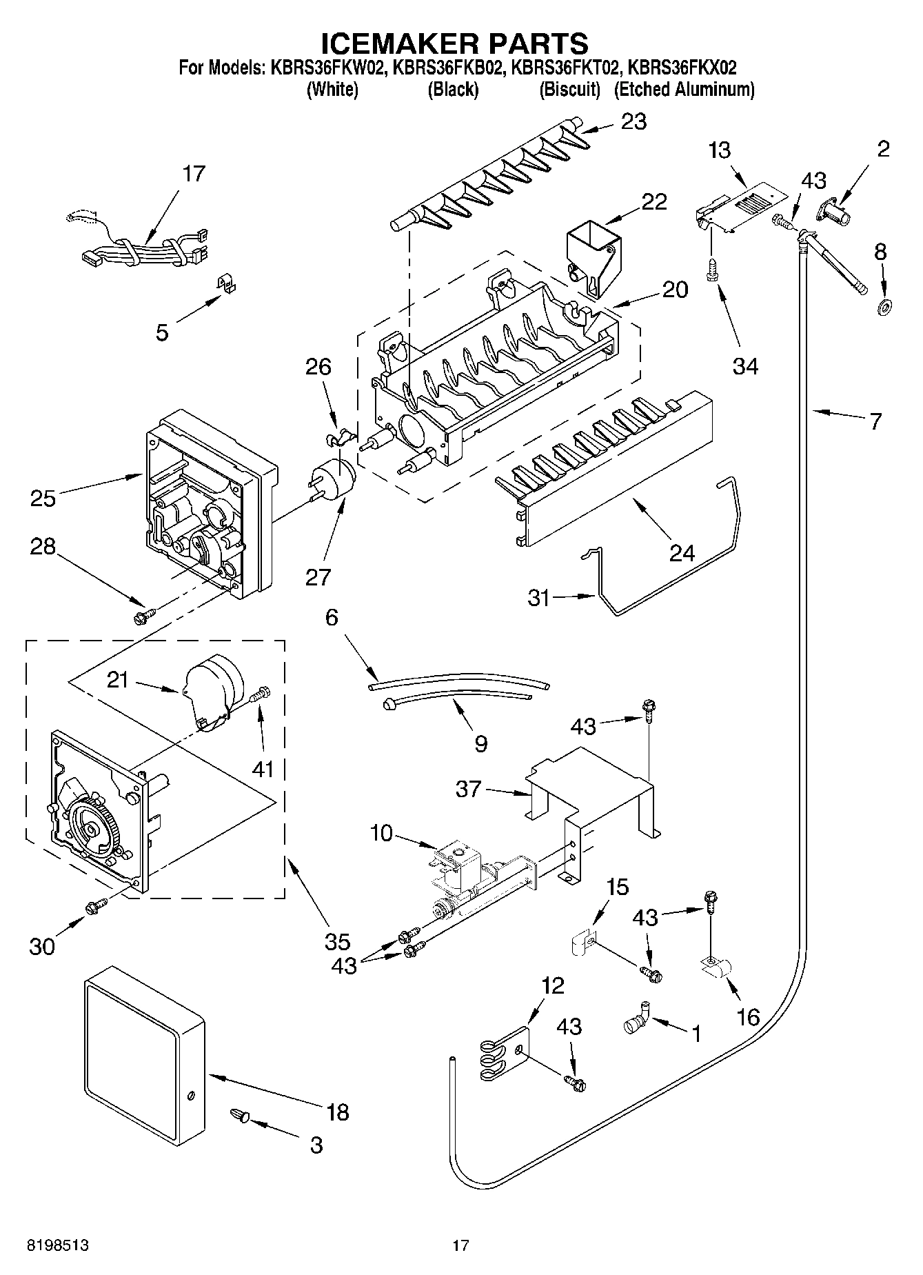 10 - ICEMAKER PARTS