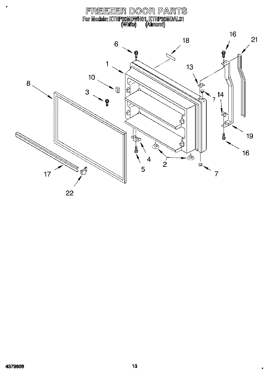 07 - FREEZER DOOR, LIT/OPTIONAL