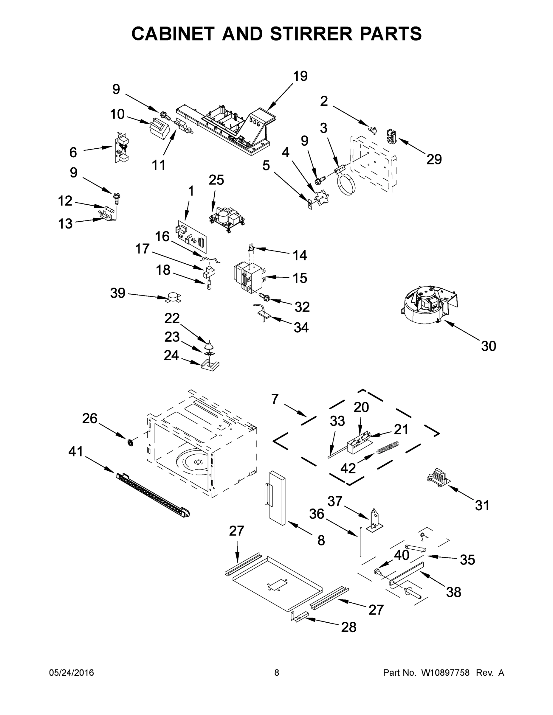 05 - CABINET AND STIRRER PARTS