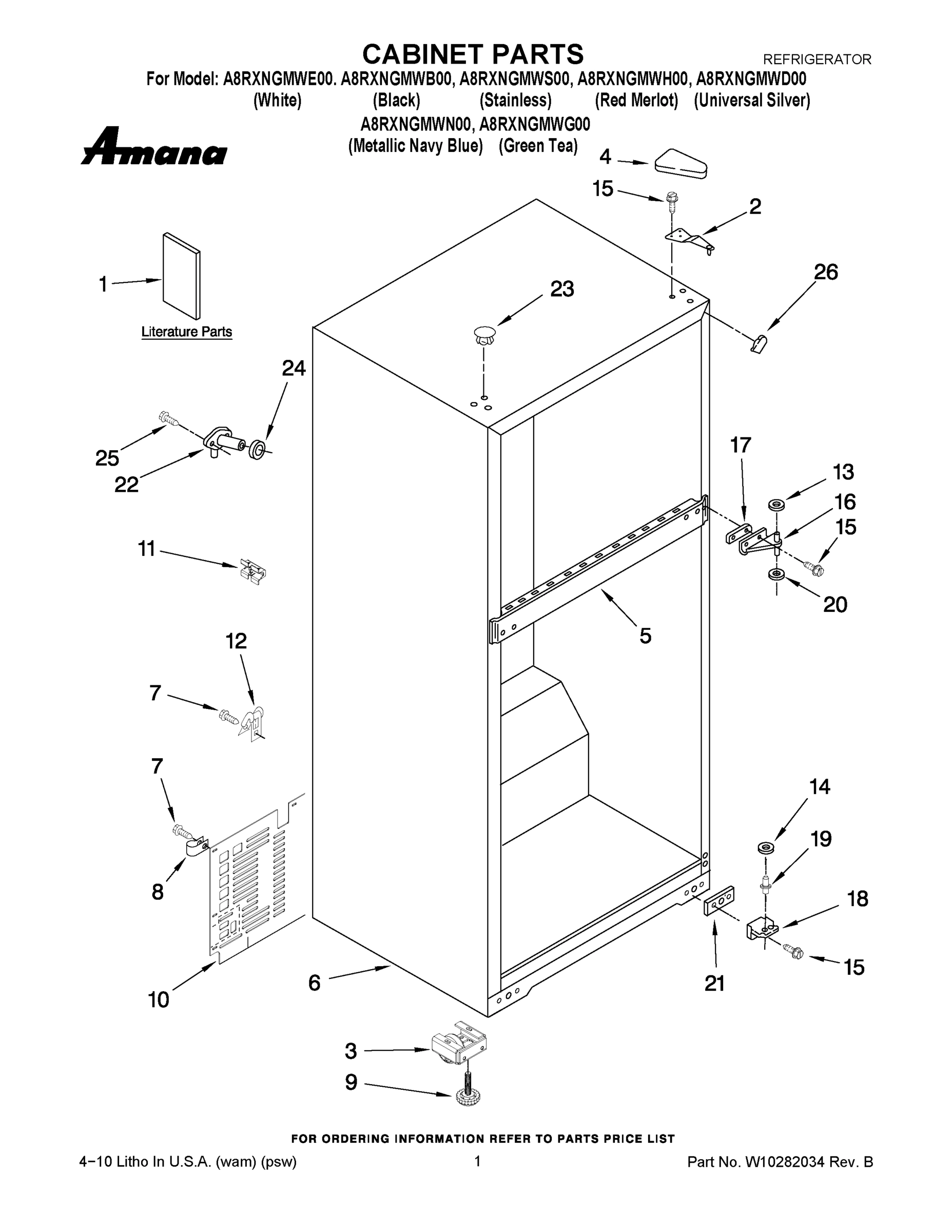 01 - CABINET PARTS