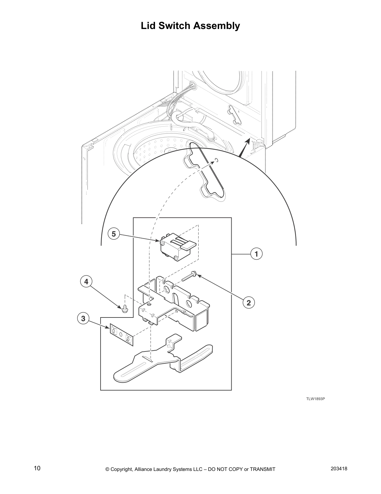 Lid Switch Assembly