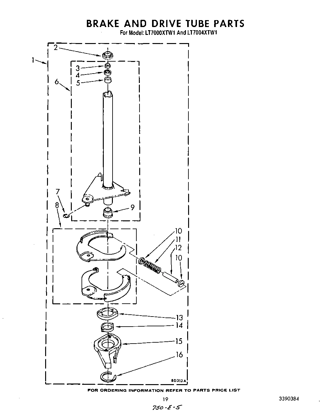 13 - BRAKE AND DRIVE TUBE