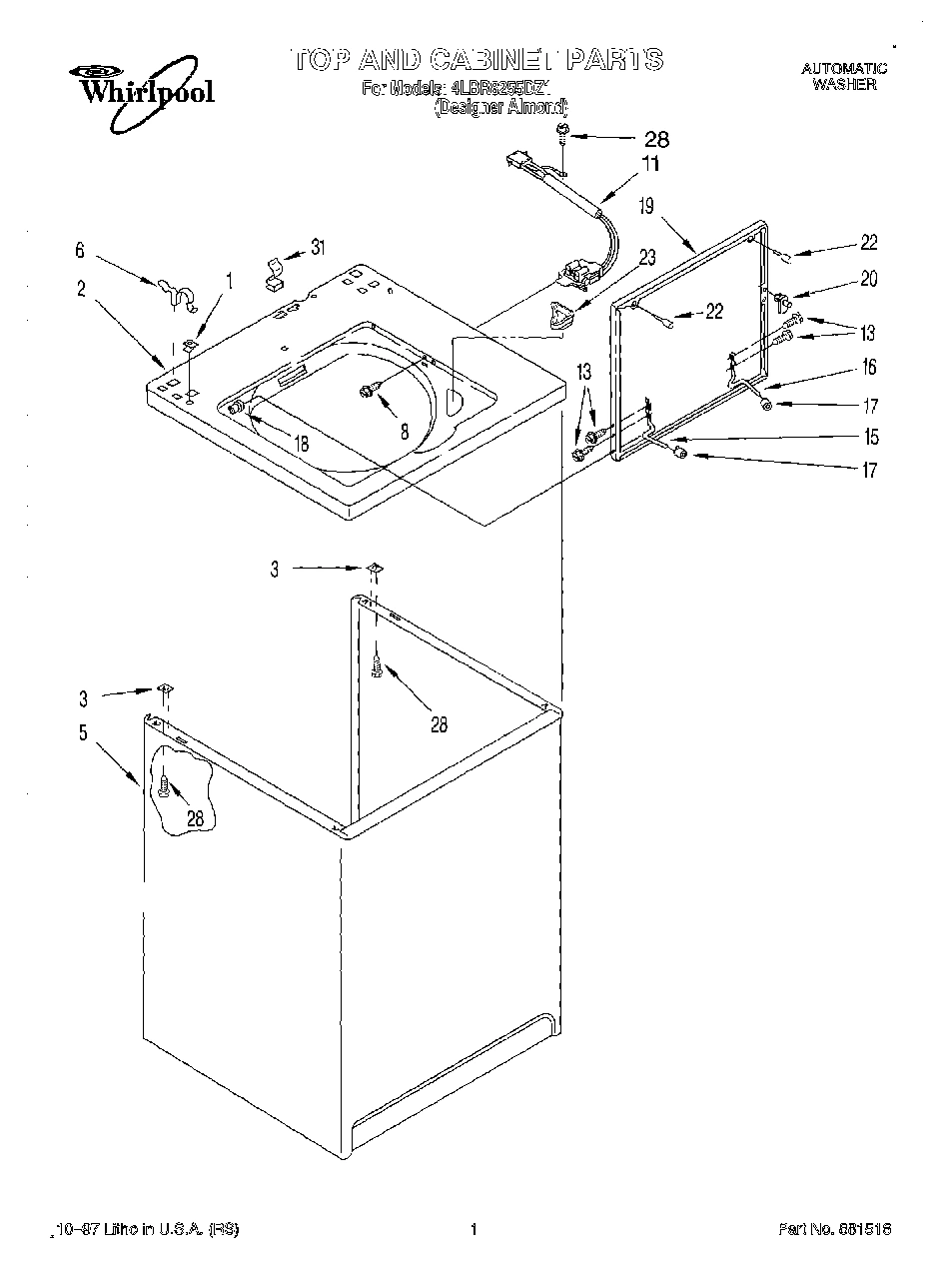 01 - TOP AND CABINET
