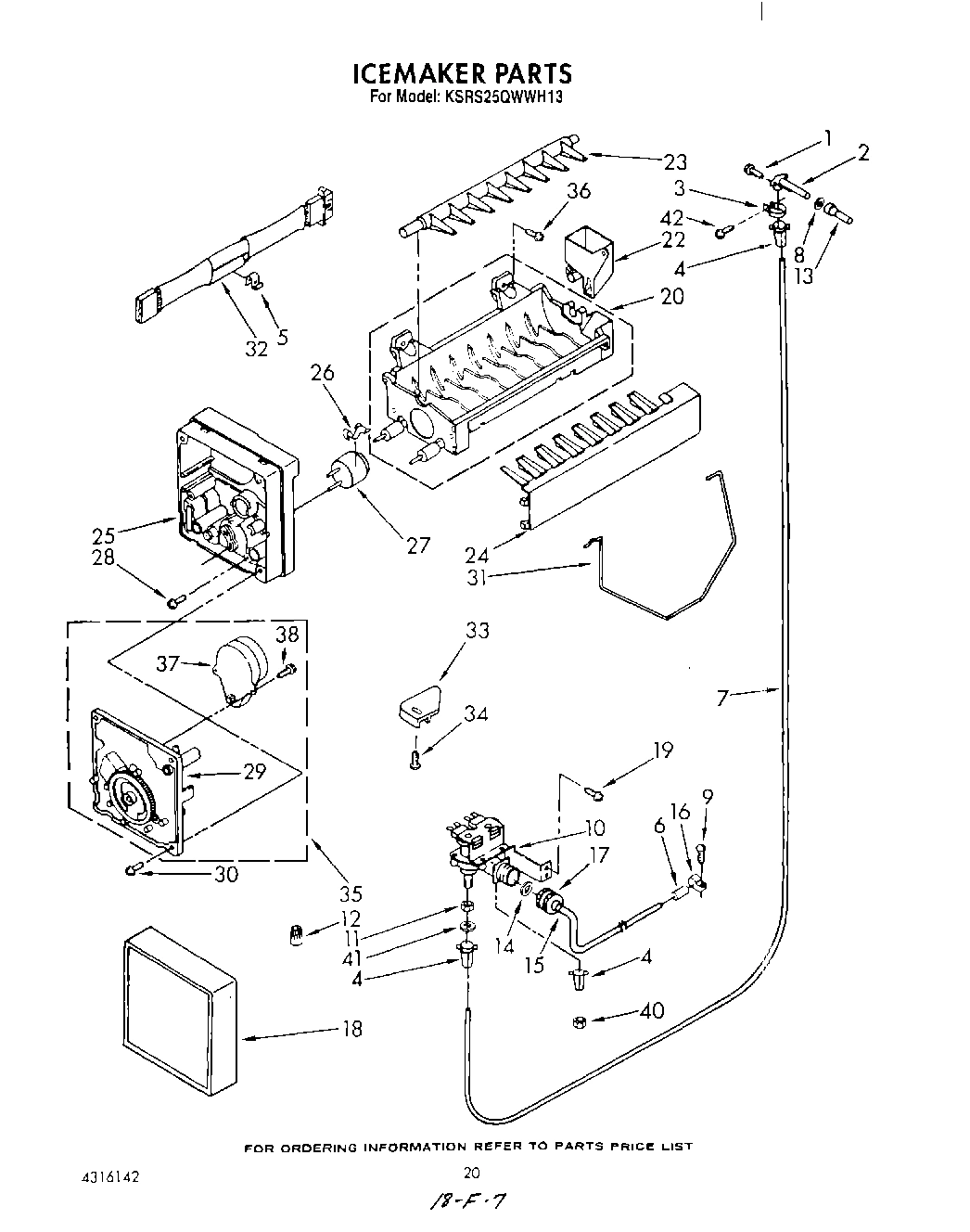 13 - ICE MAKER , NOT ILLUSTRATED