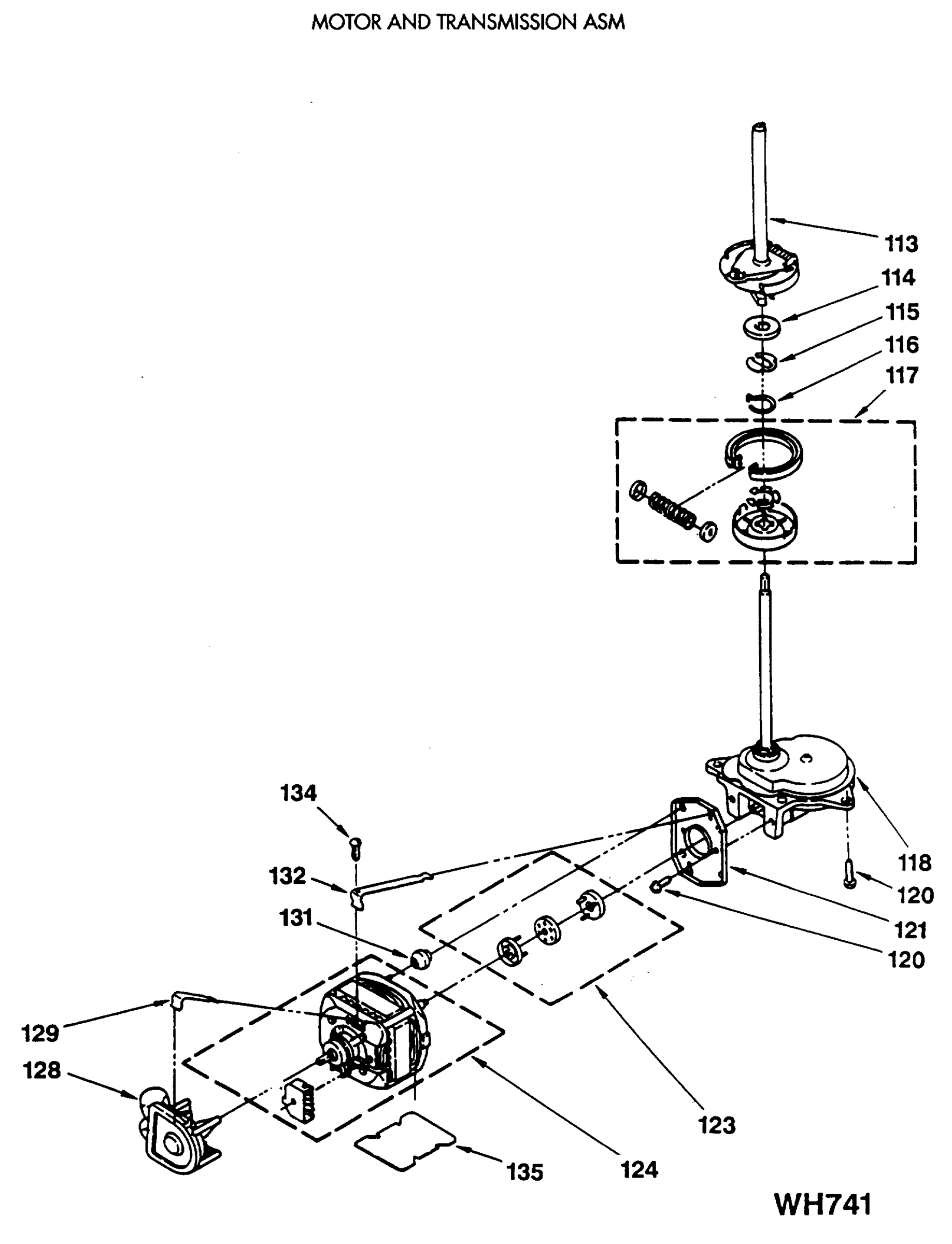 MOTOR AND TRANSMISSION ASM