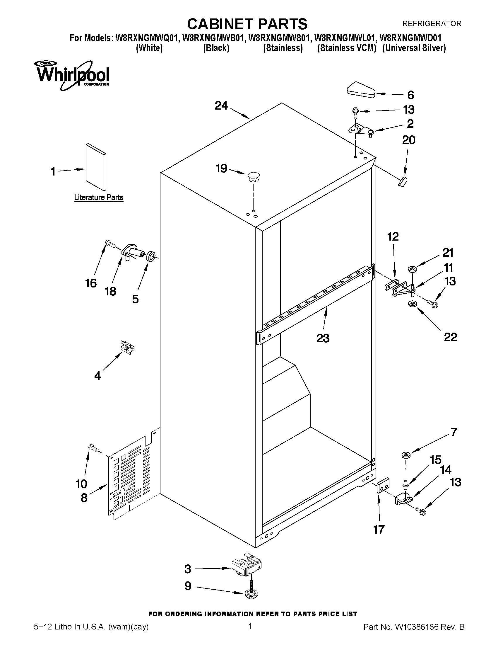 01 - CABINET PARTS
