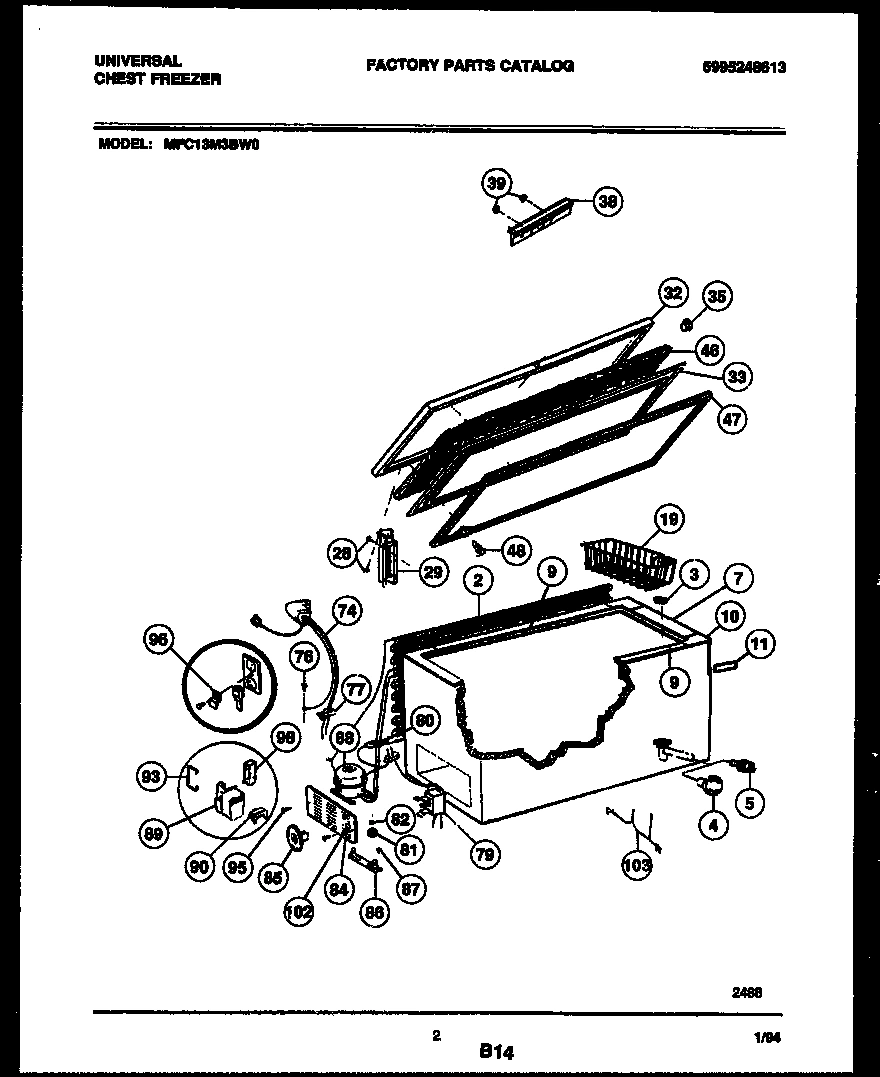 02 - CHEST FREEZER PARTS