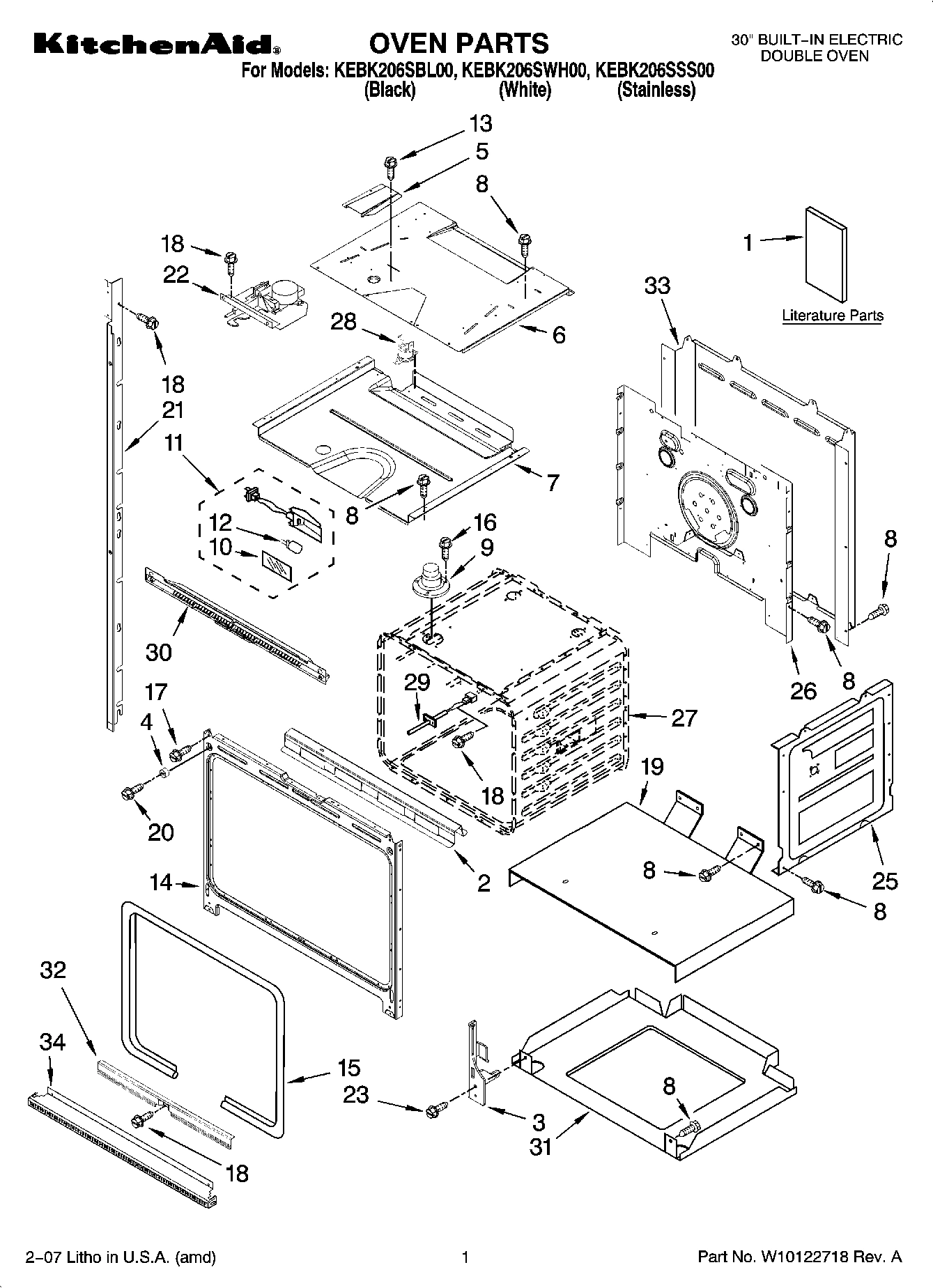 01 - OVEN PARTS