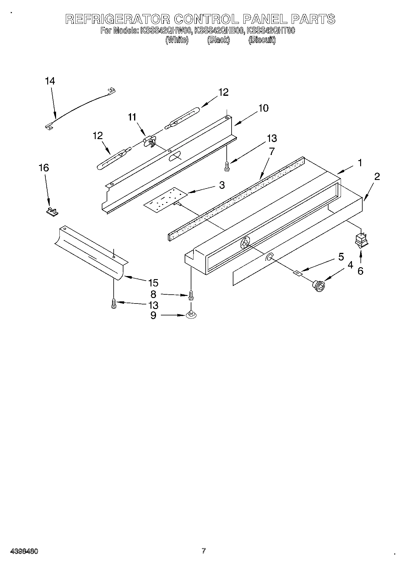 05 - REFRIGERATOR CONTROL PANEL