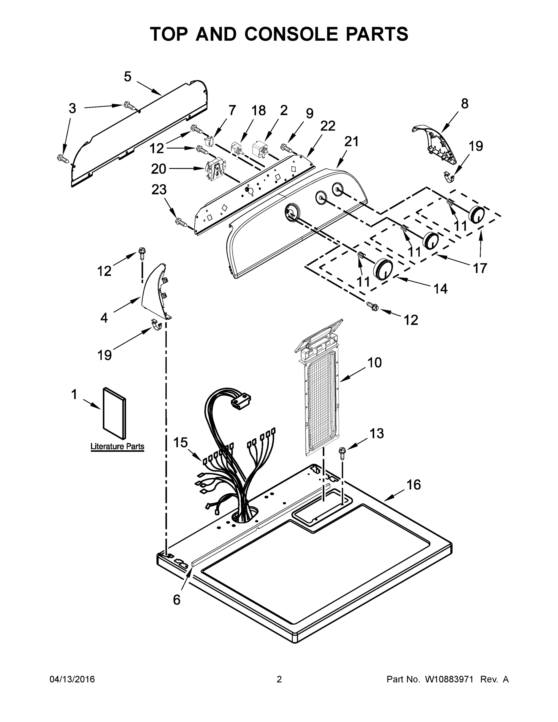 02 - TOP AND CONSOLE PARTS