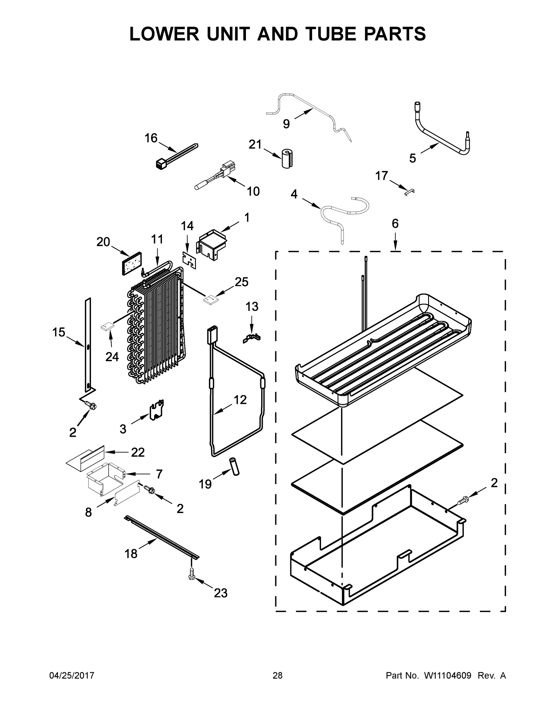 15 - LOWER UNIT AND TUBE PARTS