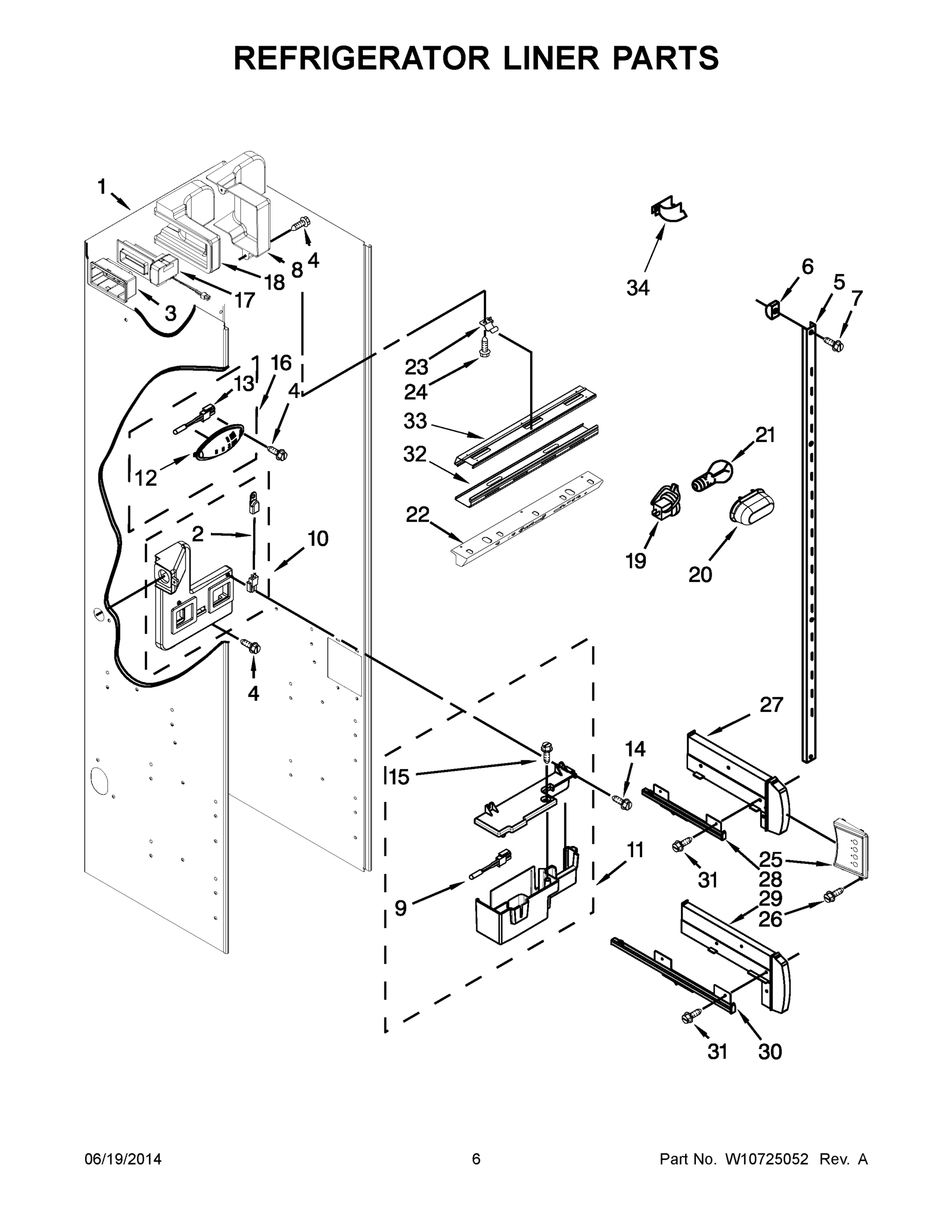 04 - REFRIGERATOR LINER PARTS