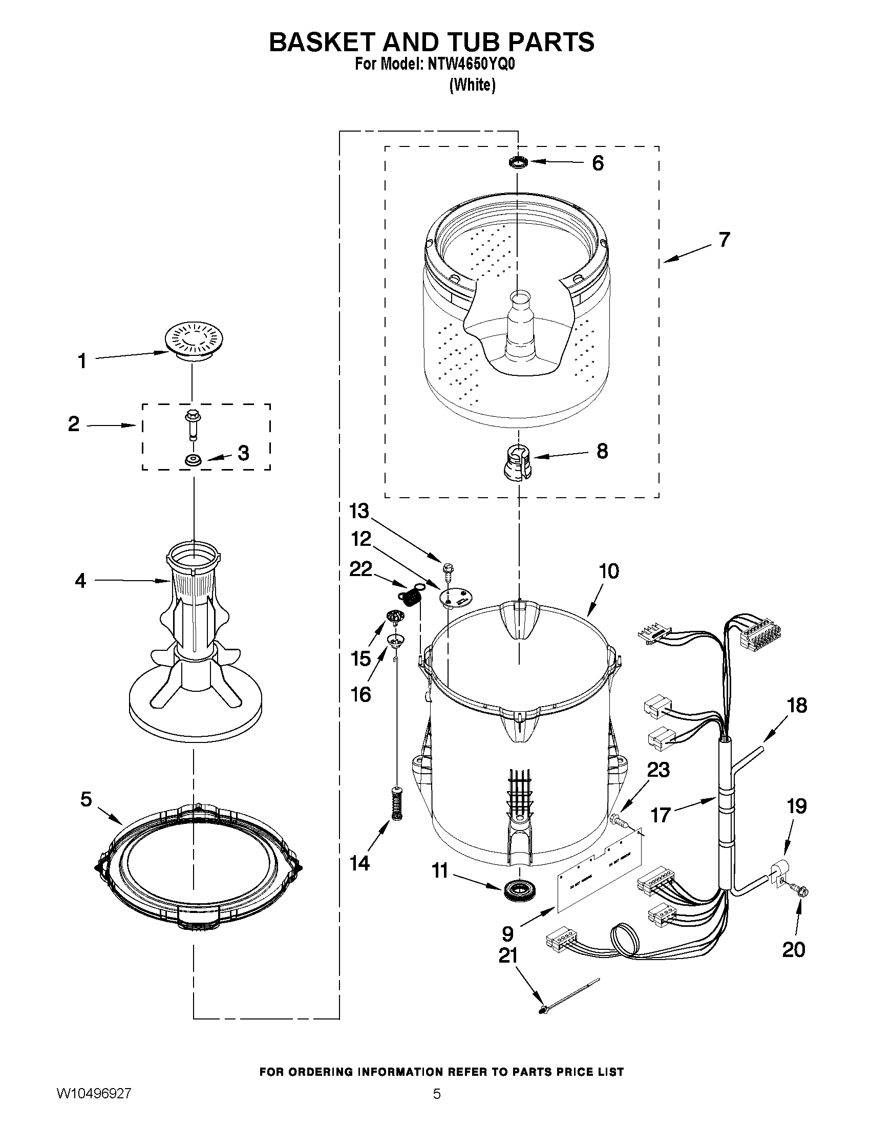 03 - BASKET AND TUB PARTS