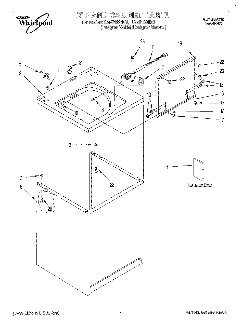 01 - TOP AND CABINET, LITERATURE