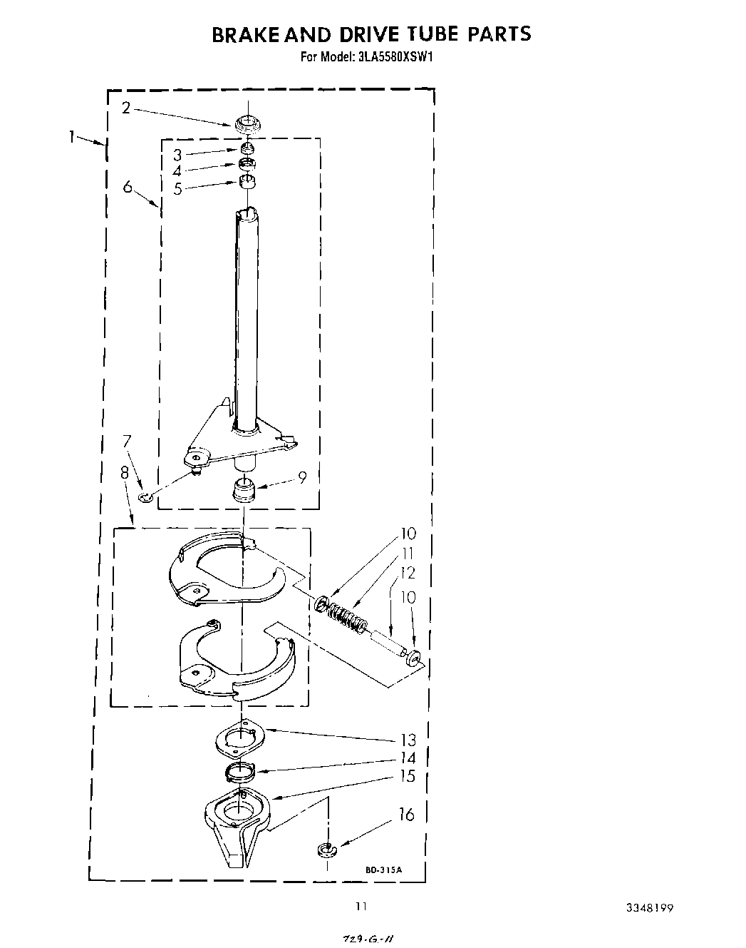 09 - BRAKE AND DRIVE TUBE