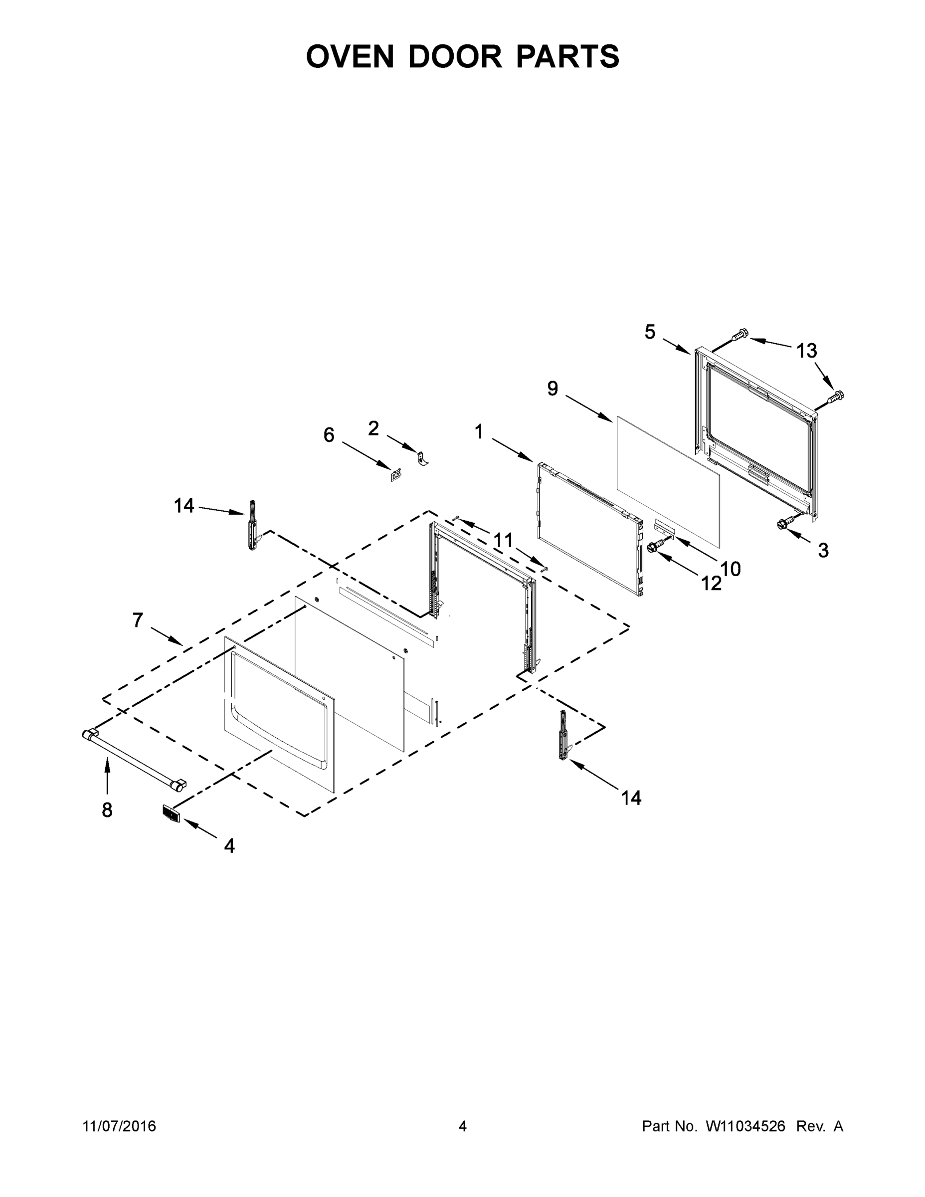 03 - OVEN DOOR PARTS