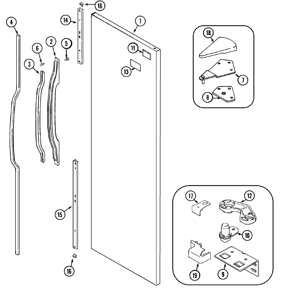 08 - FRESH FOOD OUTER DOOR (BISQUE)