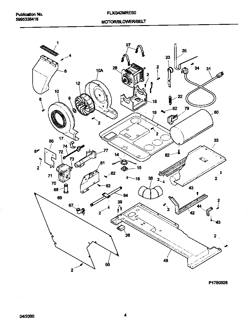 03 - P17B0028 DRY MTR,BELT