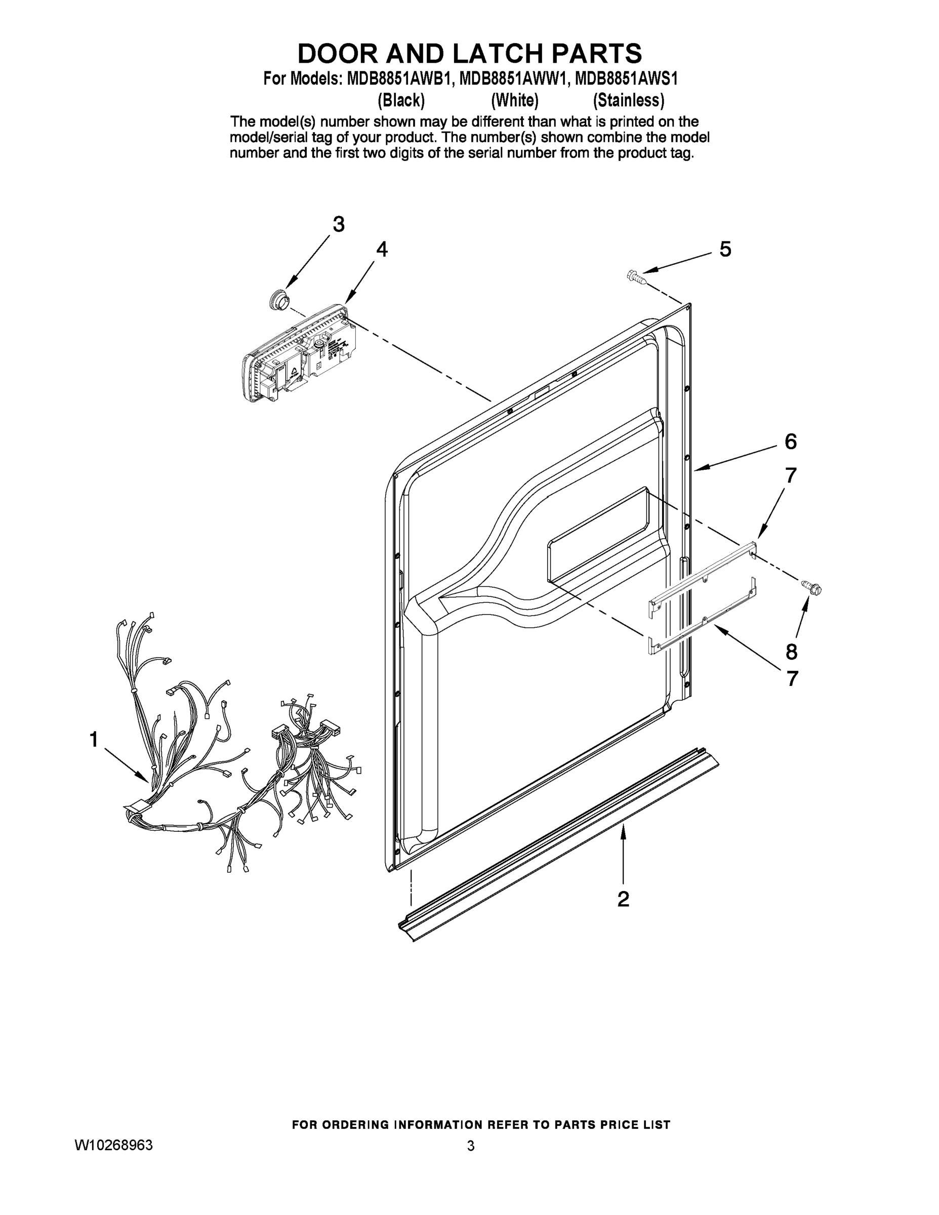 03 - DOOR AND LATCH PARTS
