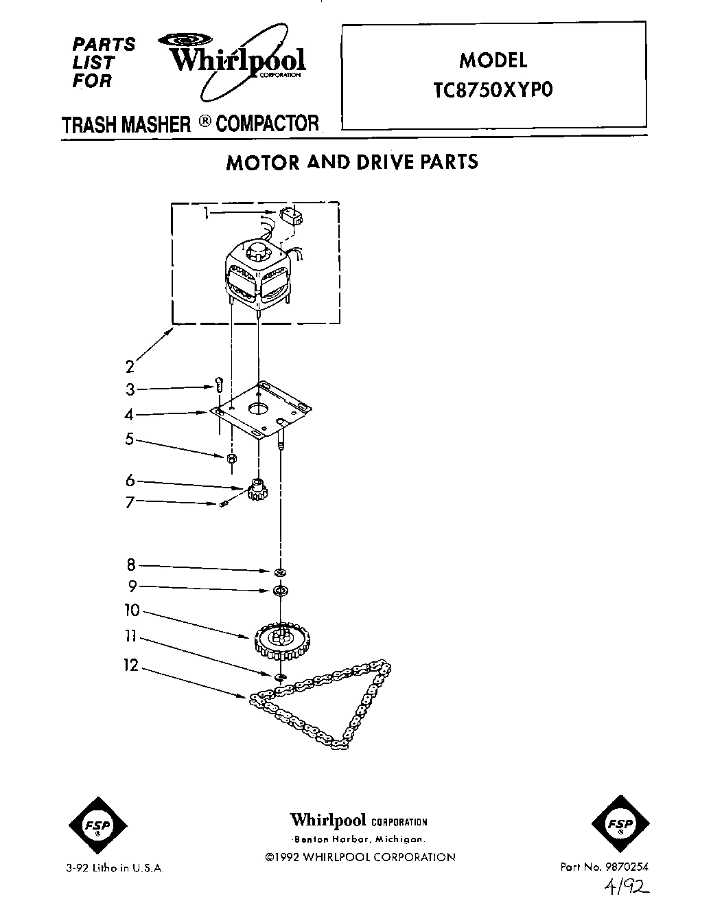 01 - MOTOR AND DRIVE, LIT/OPTIONAL