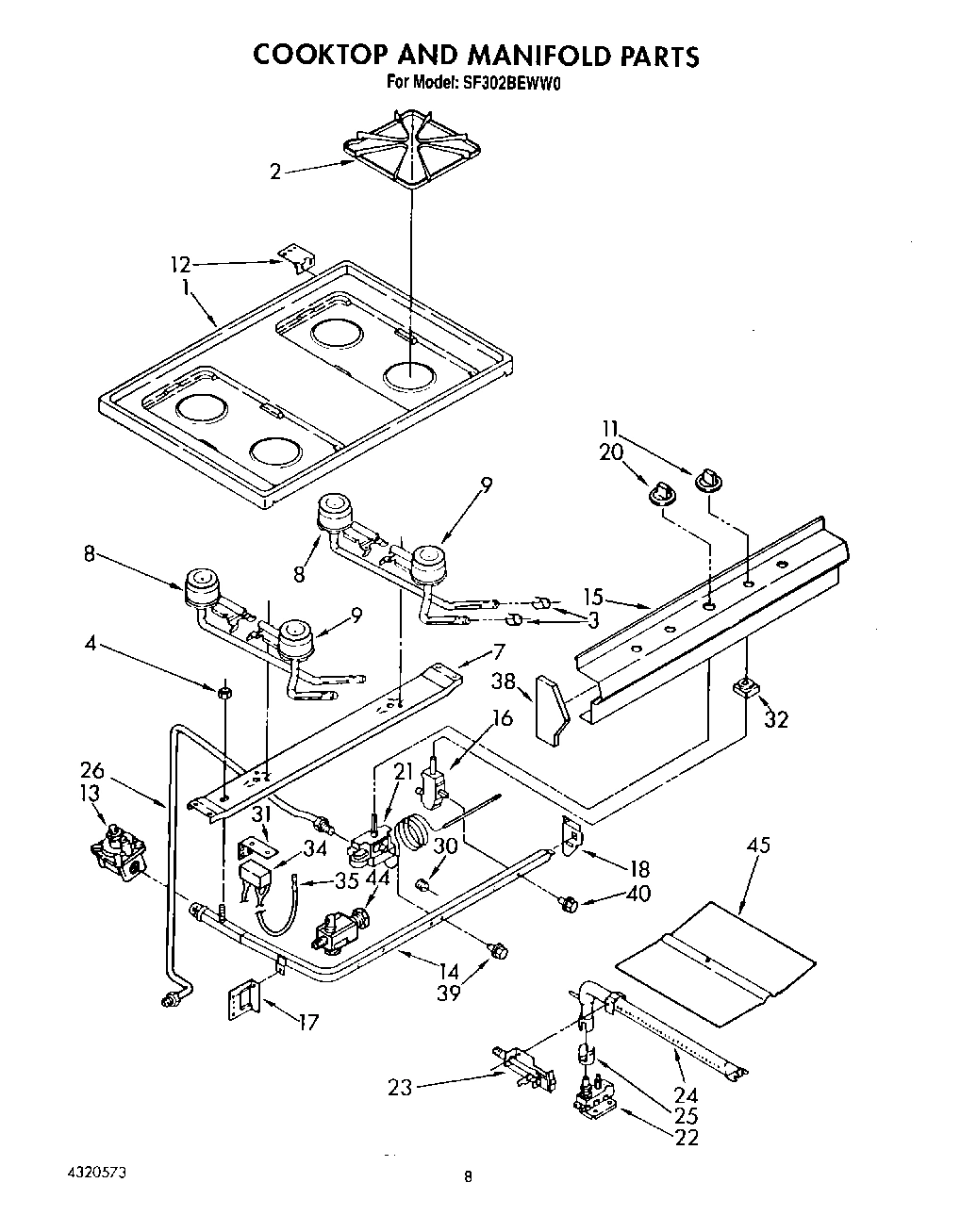 05 - COOKTOP AND MANIFOLD, LIT/OPTIONAL