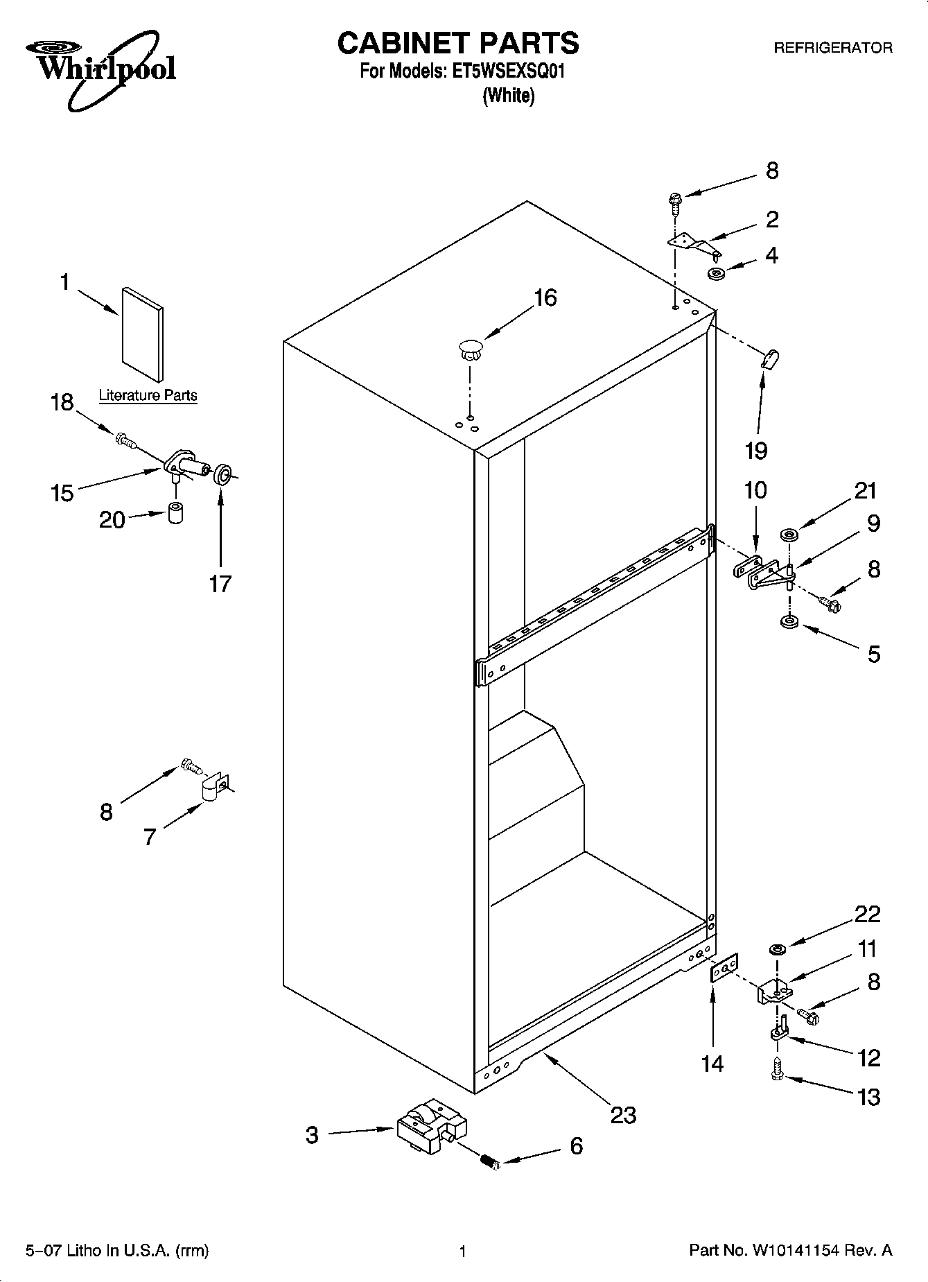 01 - CABINET PARTS