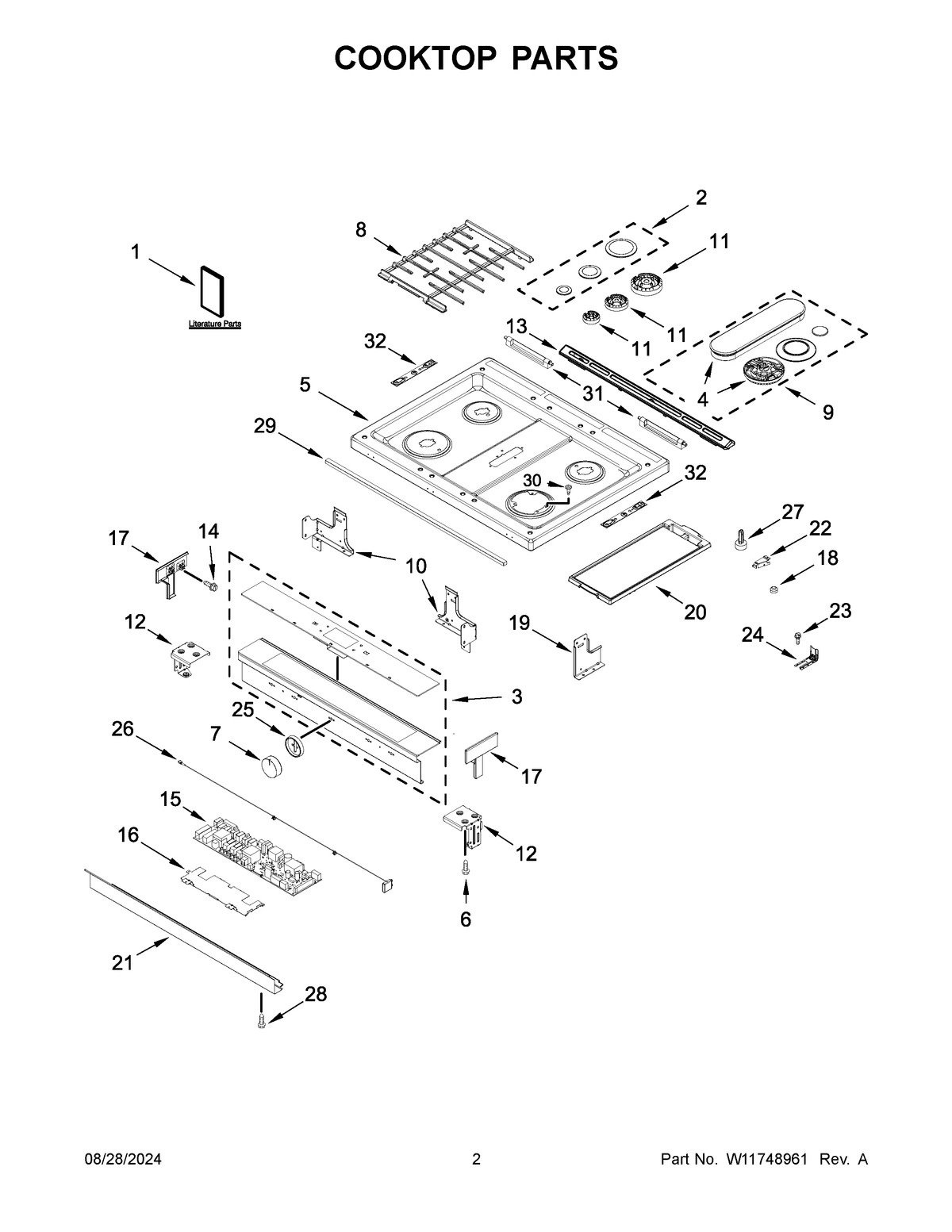 02 - COOKTOP PARTS
