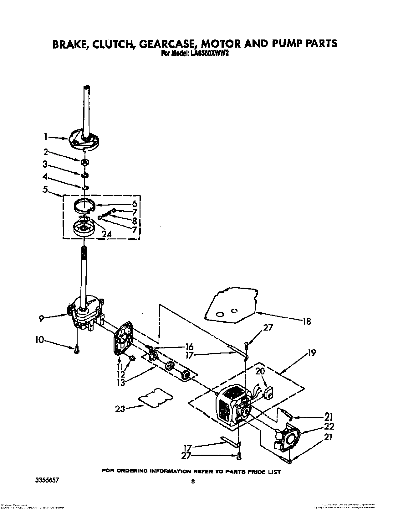 06 - BRAKE, CLUTCH, GEARCASE, MOTOR AND PUMP