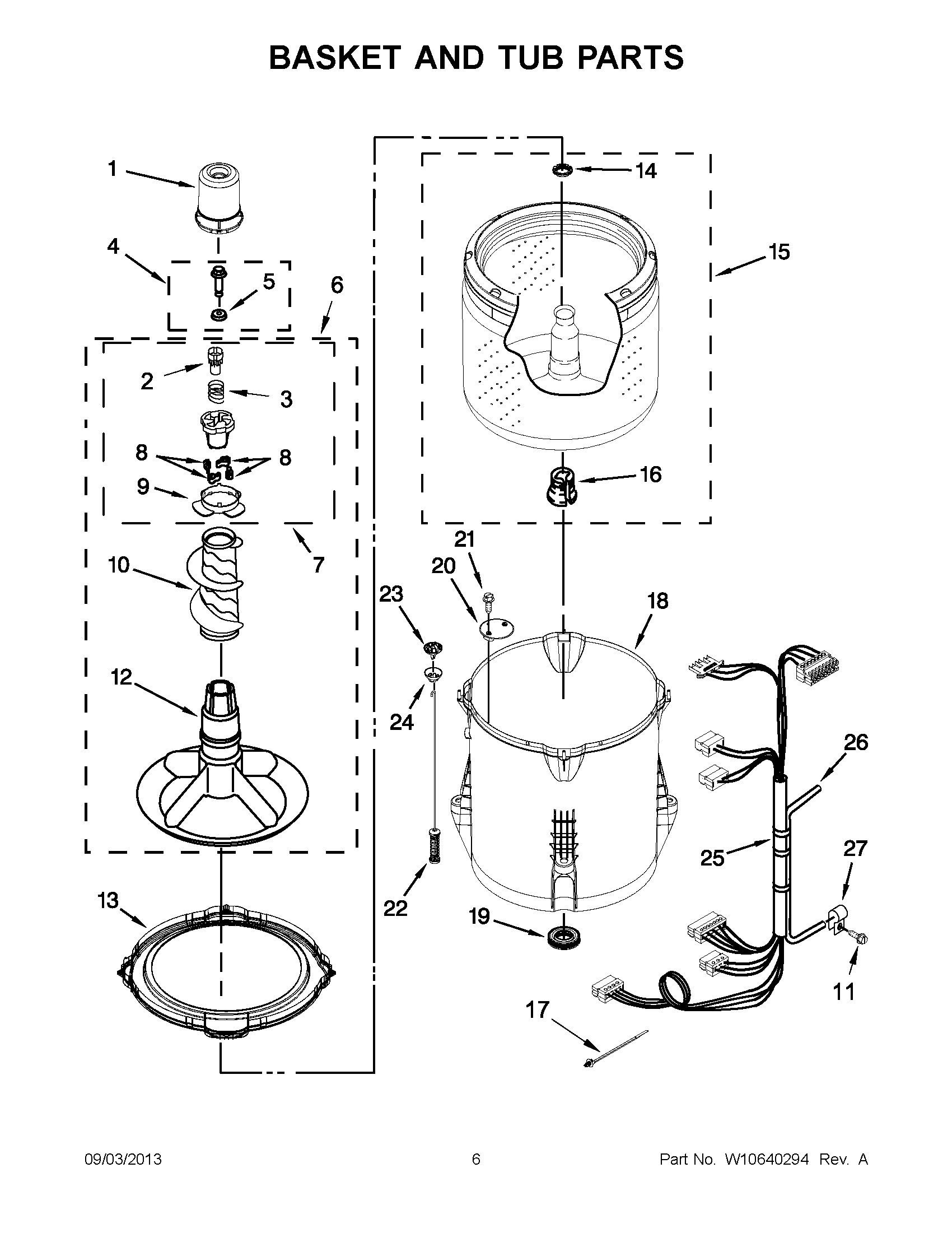 04 - BASKET AND TUB PARTS